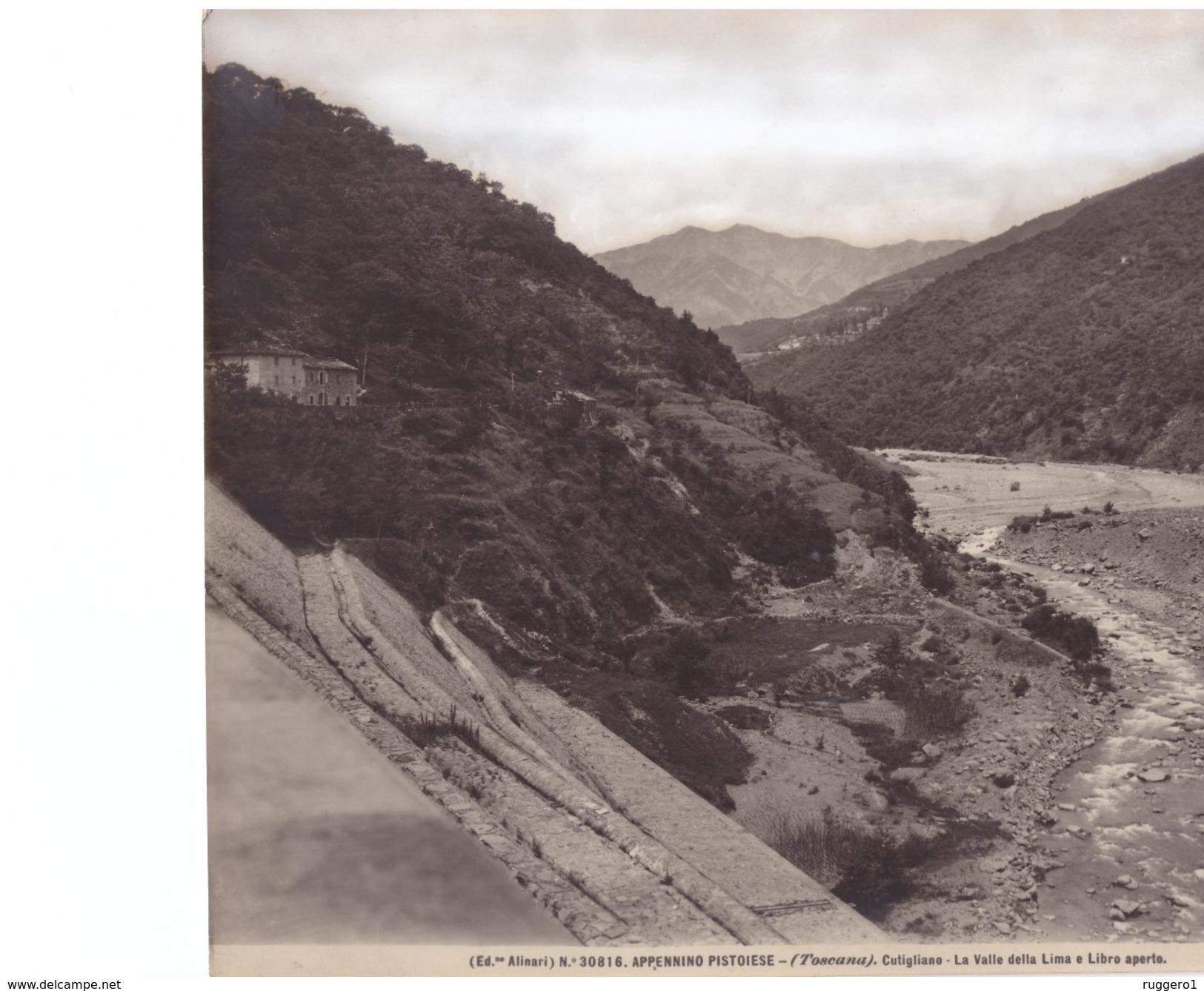 Foto (edizione Alinari ) N° 30816APPENNINO PISTOIESE -Toscana- Cutigliano- La Valle Della Lima E Del Libro Aperto - Luoghi