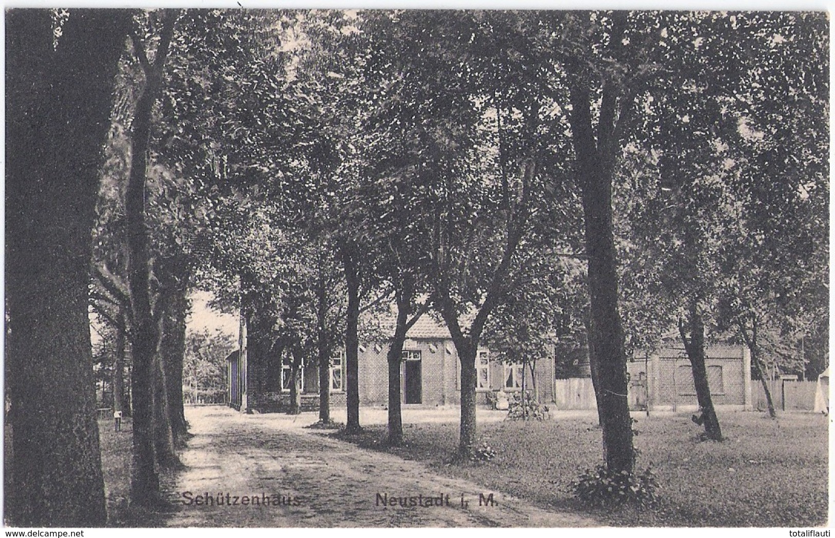 Neustadt Glewe Mecklenburg Schützenhaus Belebt7.7.1925 Gelaufen - Ludwigslust