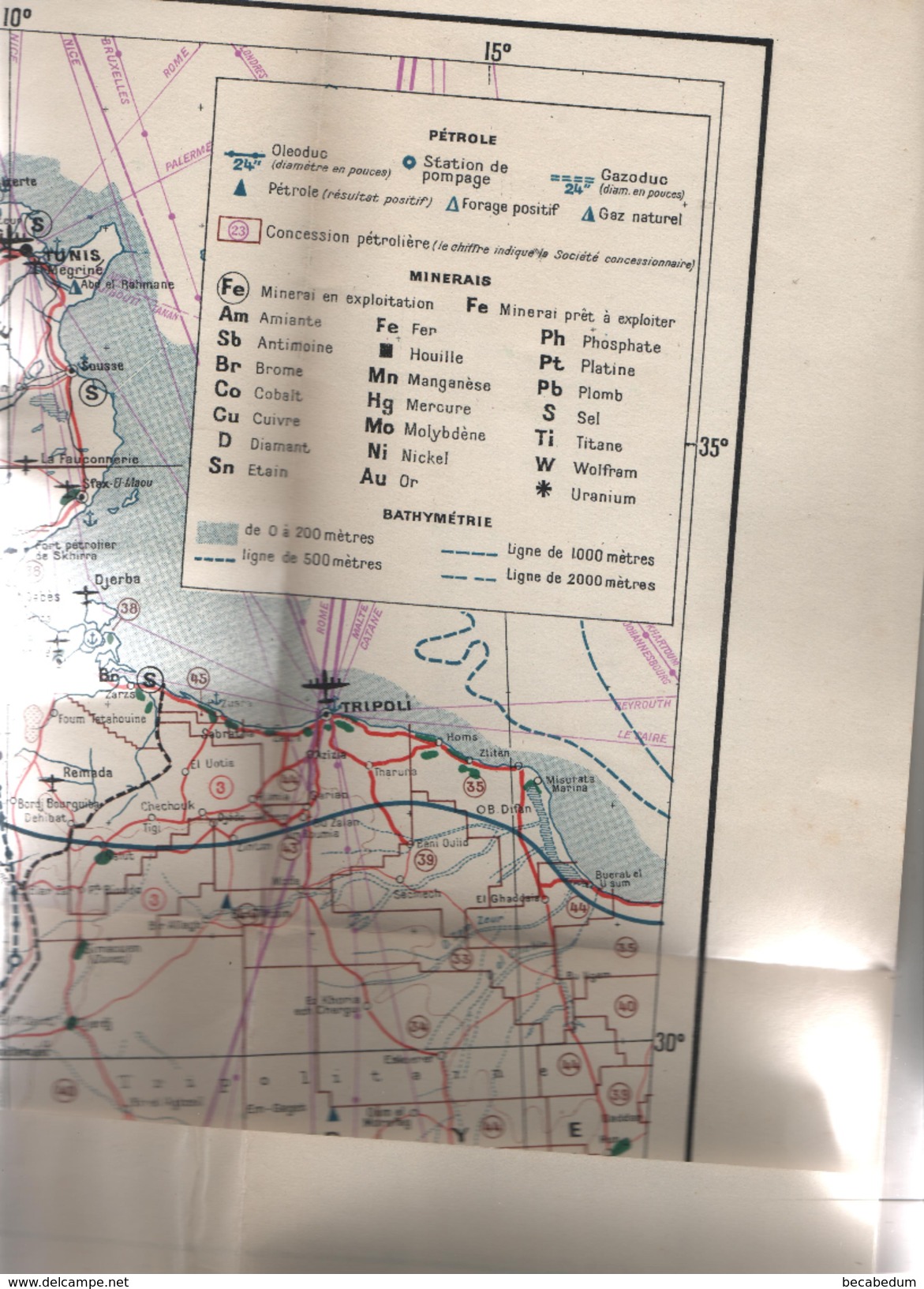 Carte Sahara Du Jonchay Feuille Ouest Communications Sociétés Pétrolières Orographie Gisements 1959 Document RARE - Autres & Non Classés