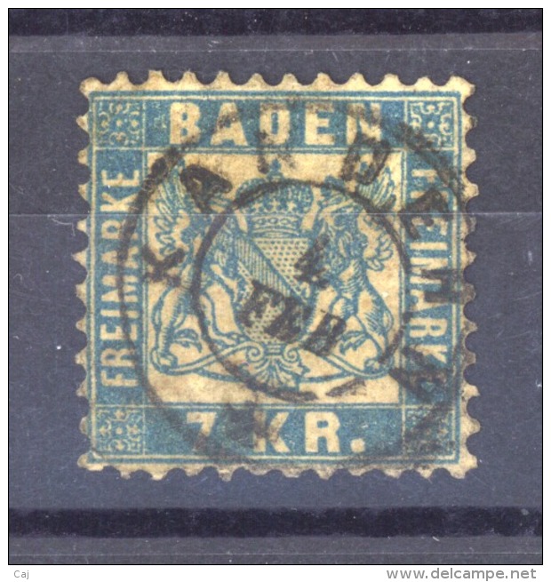 GRX  0326  -  Allemagne  -  Bade  :  Mi  25 A   (o)   Obl.  Kandern - Andere & Zonder Classificatie