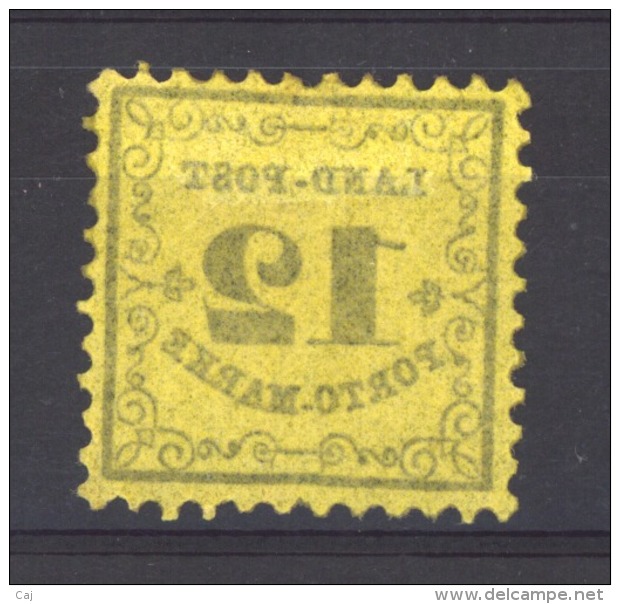 GRX  0330  -  Allemagne  -  Bade  -  Taxes  :  Mi  3  **   Très Bon Centrage - Mint