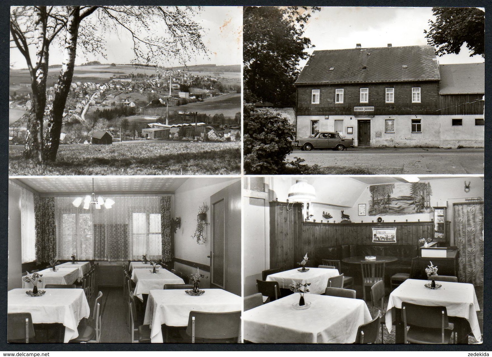 9207 - Alte MBK Ansichtskarte - Elterlein - Gasthaus Gaststätte Jägersruh - Gel 1980 - Fotoverlag - Hoffmann - Elterlein