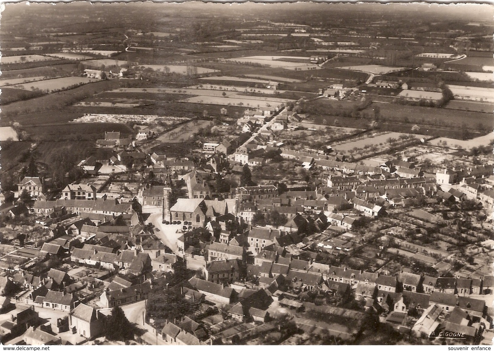 CP Marolles Les Braults En Avion Pilote H  Henrard 72 Sarthe - Marolles-les-Braults