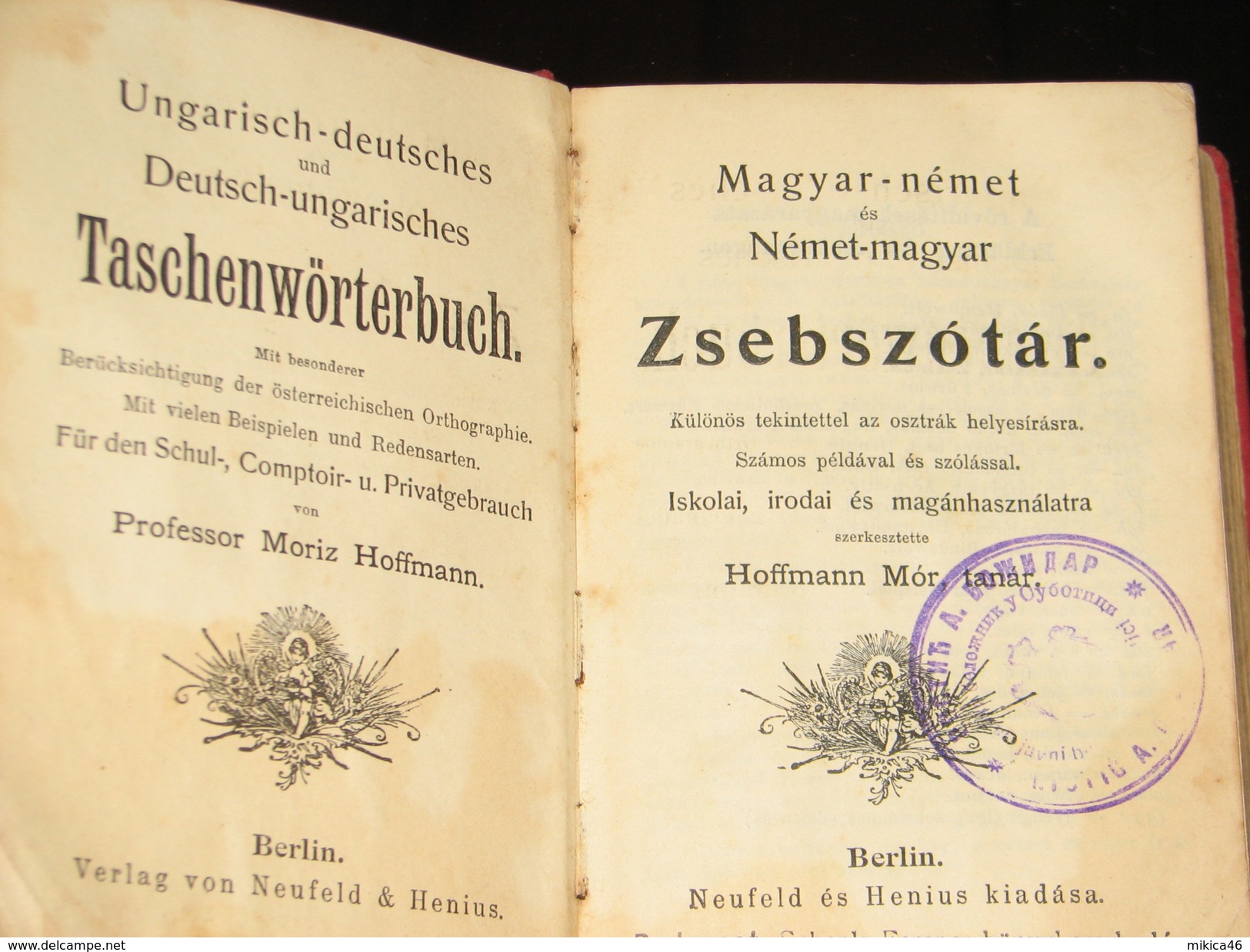 Ungarisch-deutsches Und Deutsch-ungarisches Taschenwörterbuch 1899 - Dictionaries