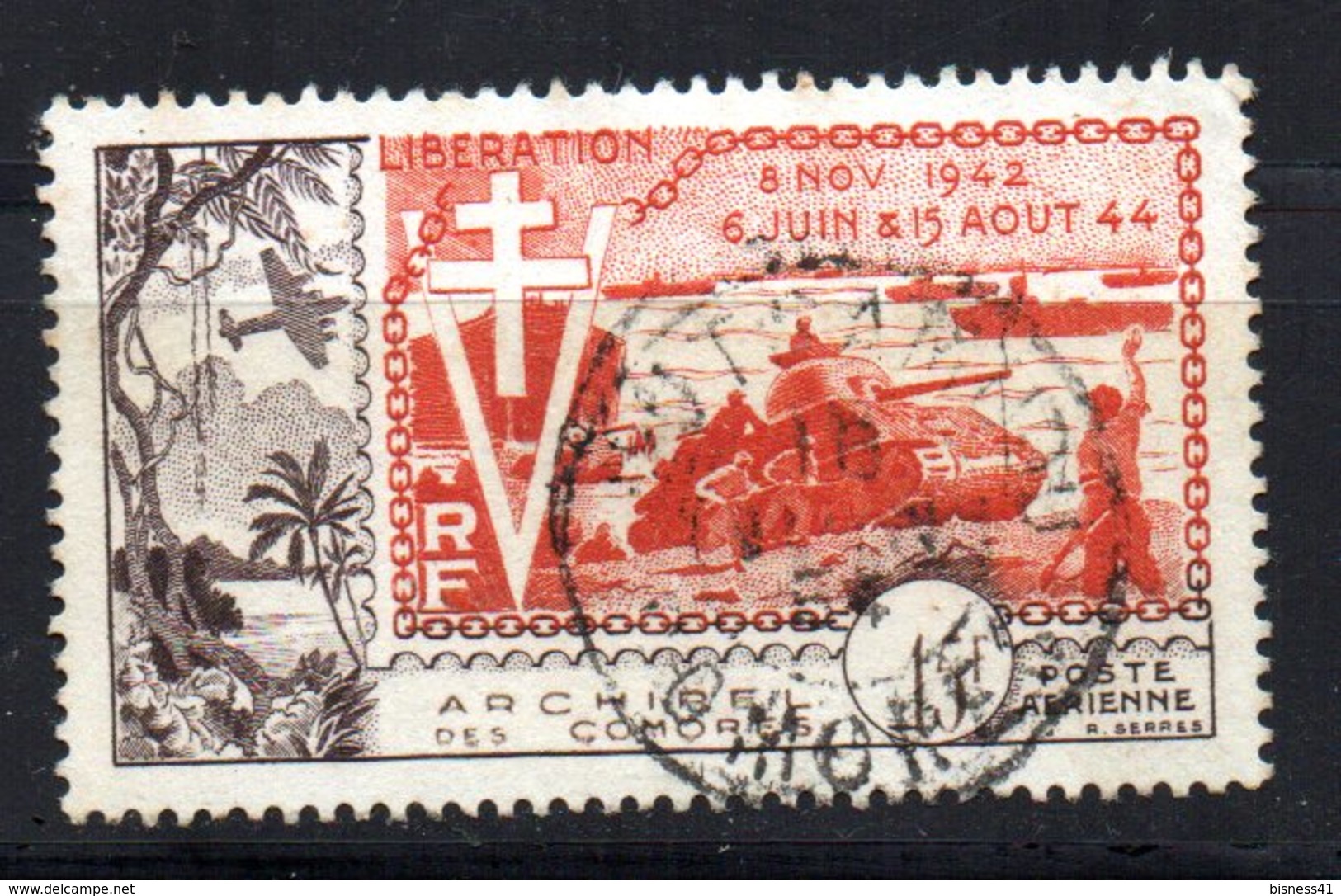 Comores PA : N° 4 Oblitéré , Cote : 27,00 &euro; - Poste Aérienne