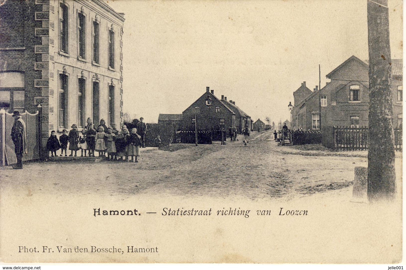 Hamont Statiestraat Richting Van Loozen 1906 - Hamont-Achel