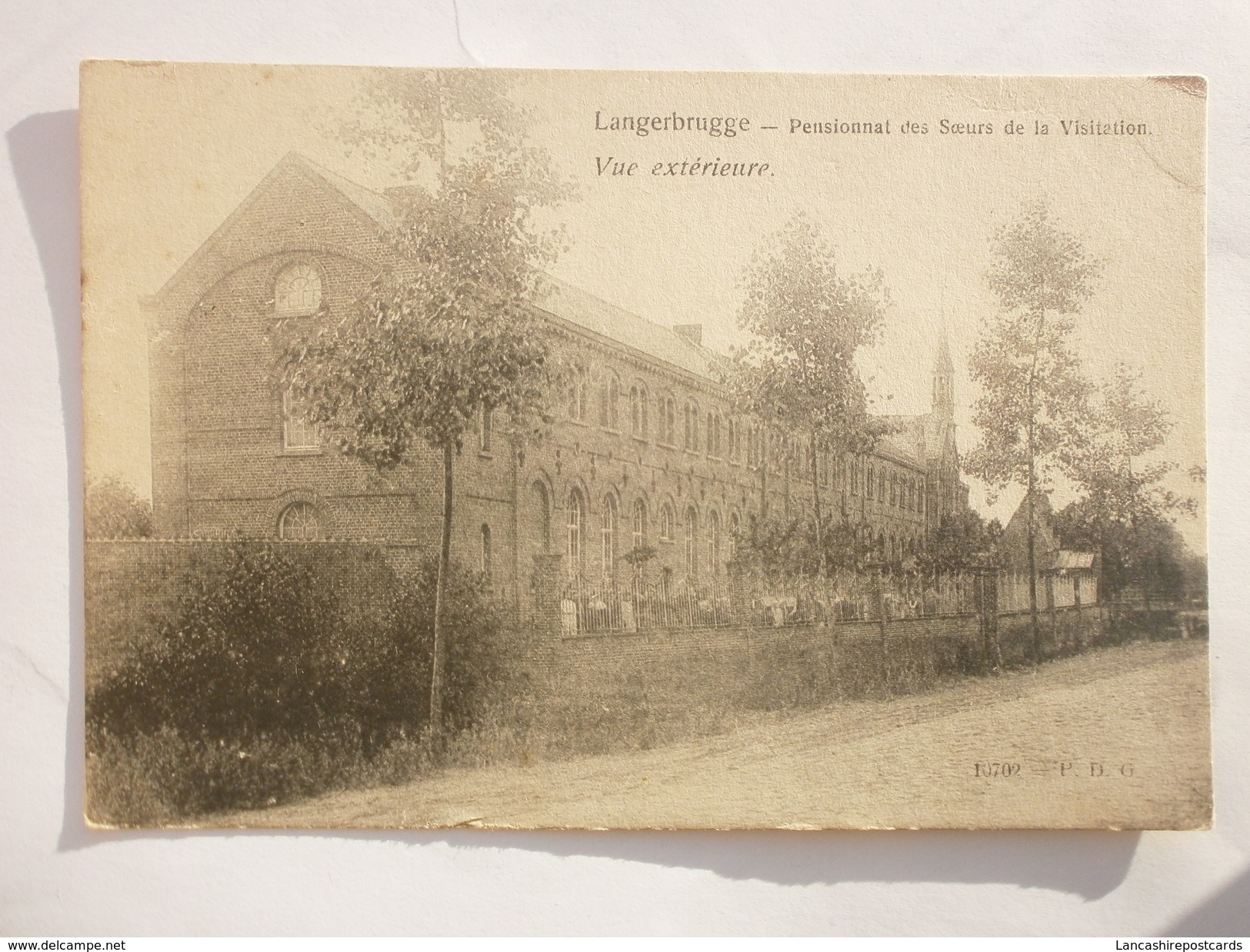 Postcard Langerbrugger ( Evergem ) Pensionnat Des Soeurs De La Visitation Vue Exterieure Belgium My Ref B1321 - Evergem