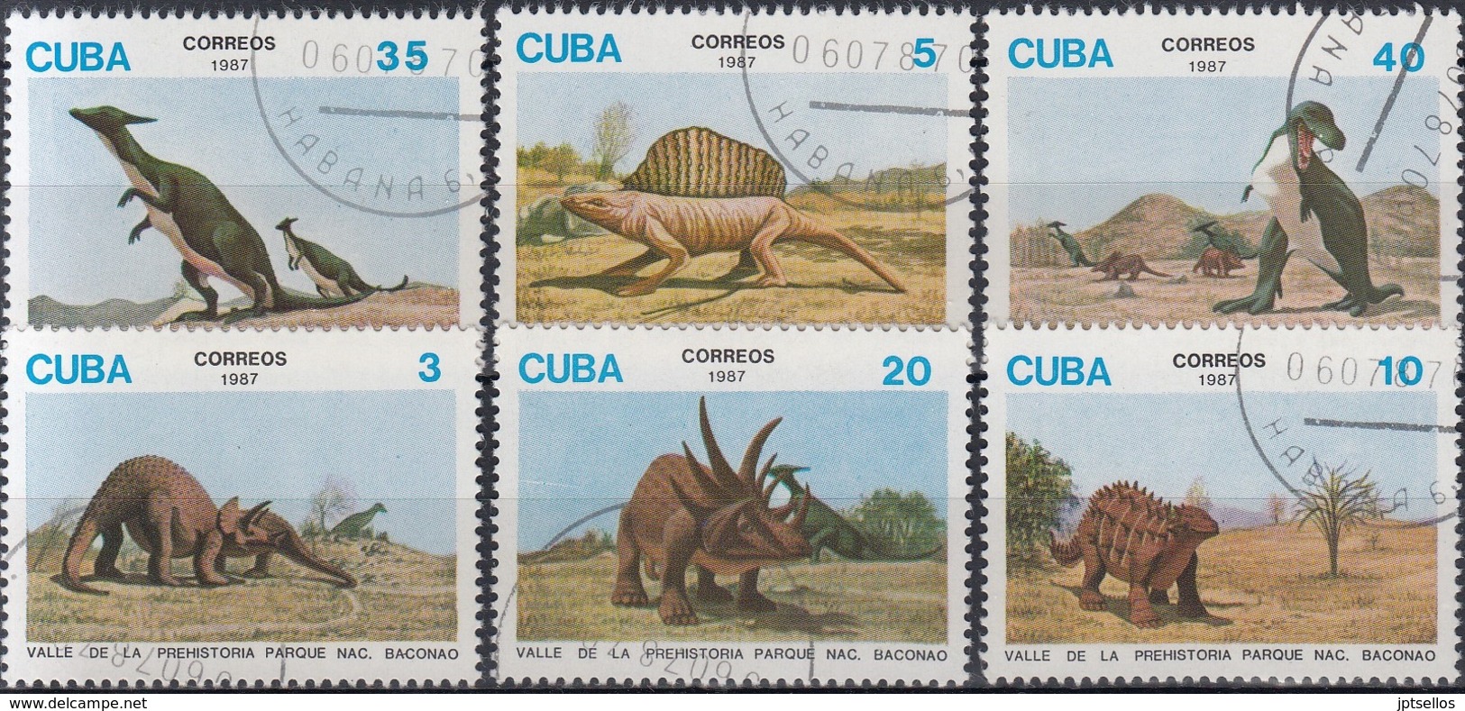 CUBA 1987 PREHISTORICOS USADO - Prehistóricos