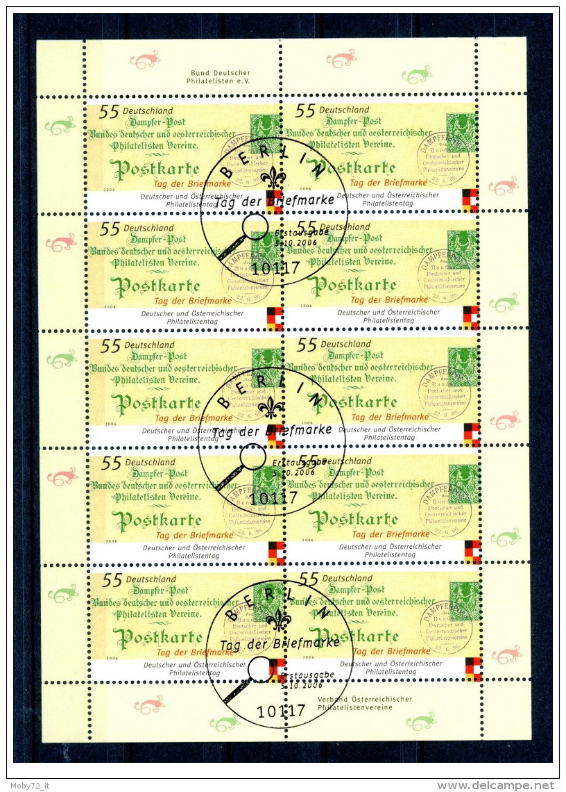 Germania - 2006 - Nuovo/new MNH - Giornata Francobollo - Kleinbogen - Mi N. 2565 - Ungebraucht