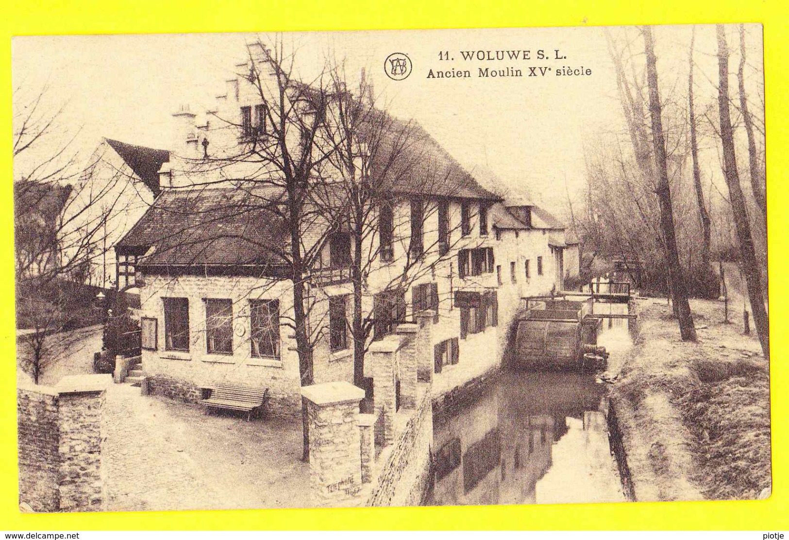 * Sint Lambrechts Woluwe Saint Lambert (Brussel - Bruxelles) * (F. Walschaerts, Nr 11) Ancien Moulin Molen XV Siècle TOP - Woluwe-St-Lambert - St-Lambrechts-Woluwe