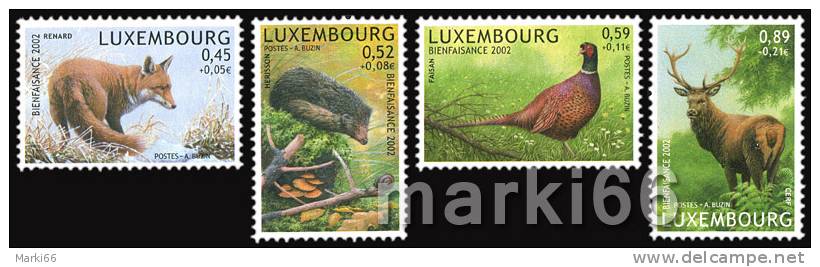 Luxembourg - 2002 - Animals - Mint Stamp Set - Neufs