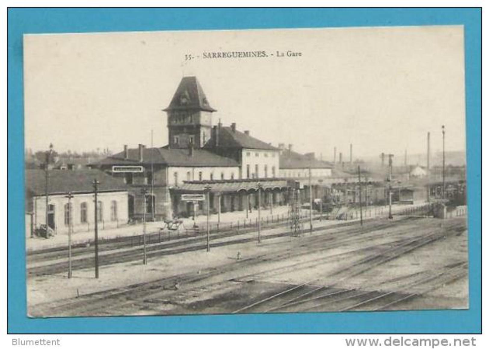CPA 35 - Chemin De Fer La Gare De SARREGUEMINES 57 - Sarreguemines