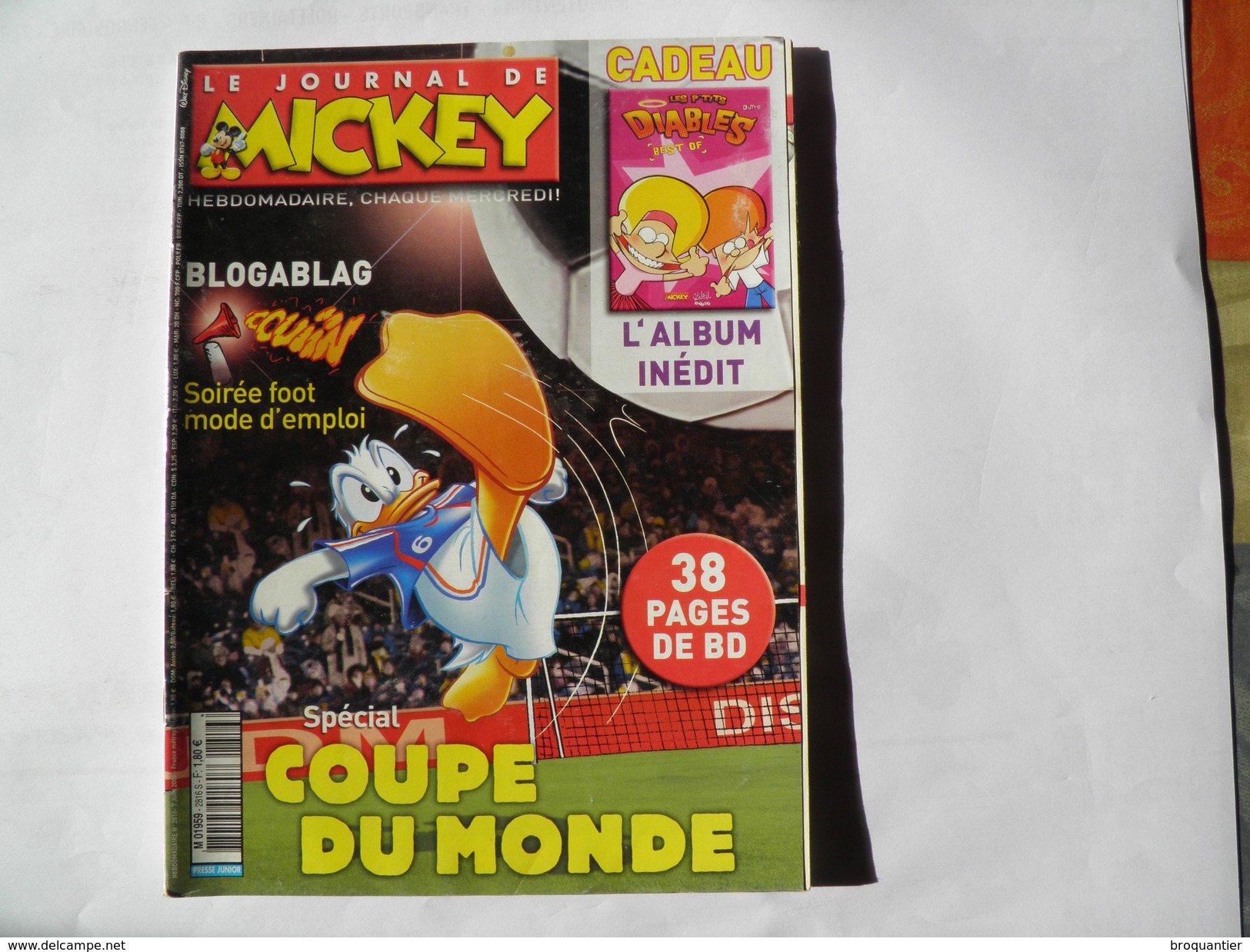 Le Journal De Mickey N° 2816 Spécial Coupe Du Monde. - Journal De Mickey