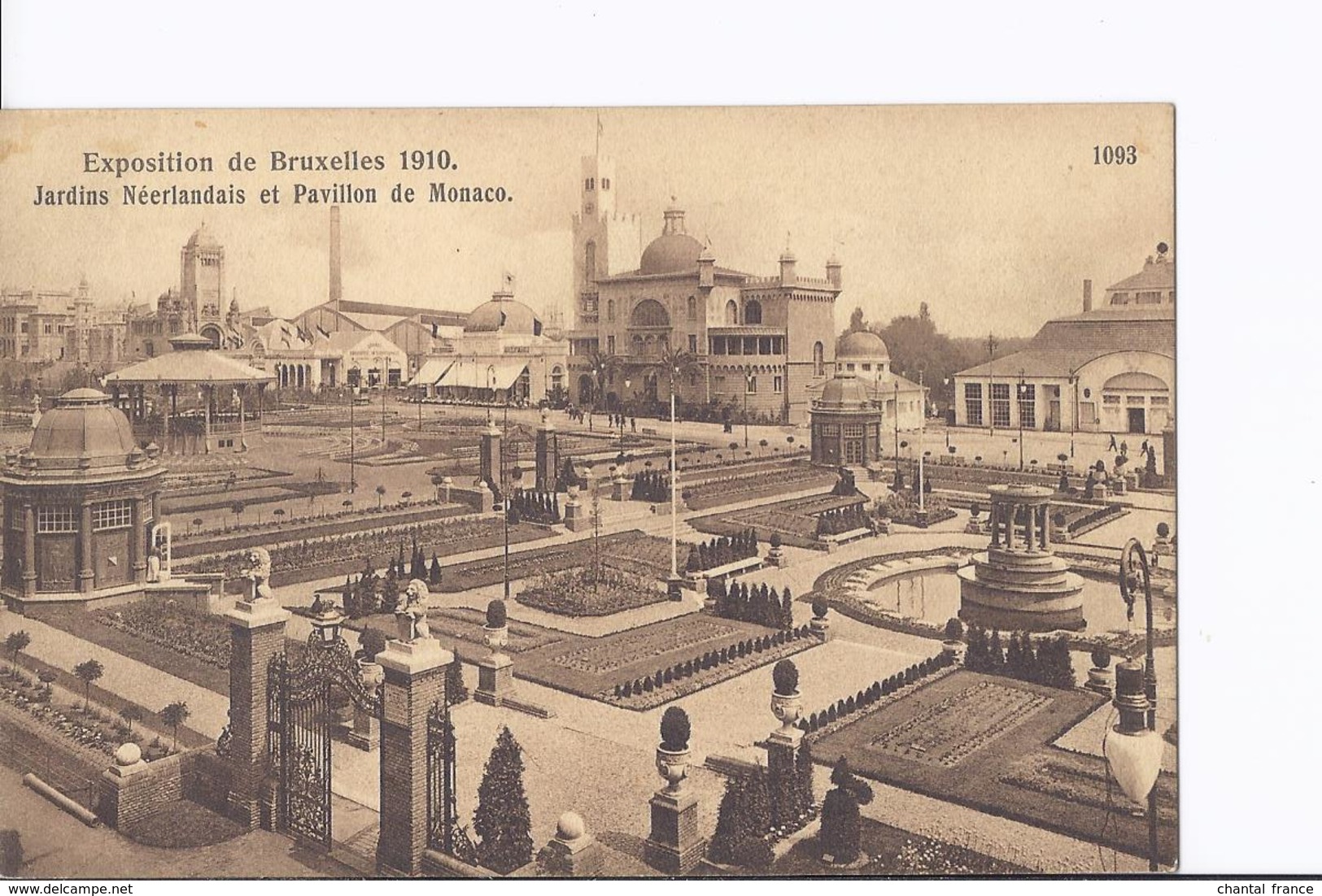 3 Cpa Exposition Bruxelles 1910. Pavillon De Monaco. Kiosque. Même Thême, Vues Différentes - Expositions Universelles