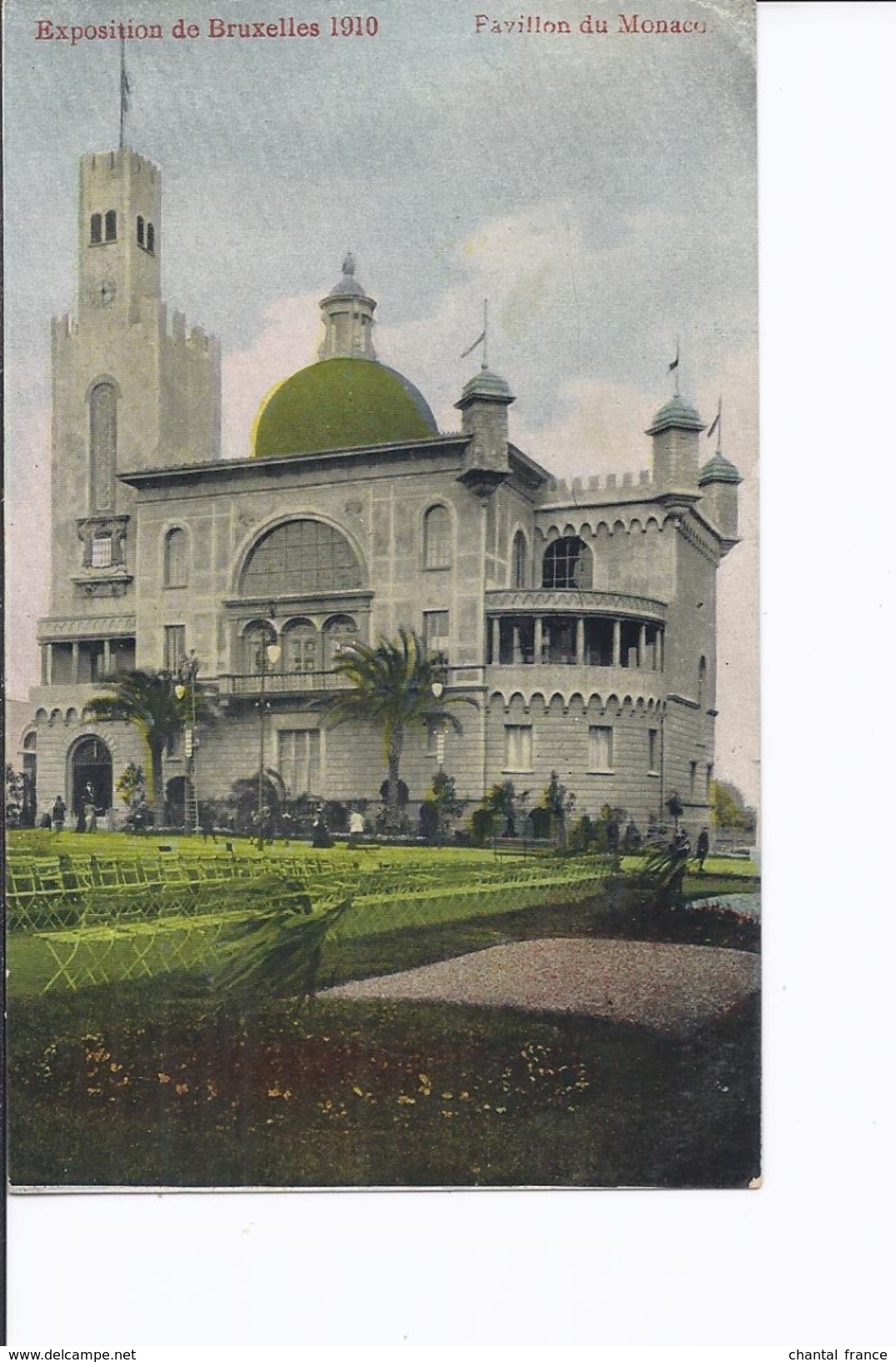 3 Cpa Exposition Bruxelles 1910. Pavillon De Monaco. Kiosque. Même Thême, Vues Différentes - Expositions Universelles