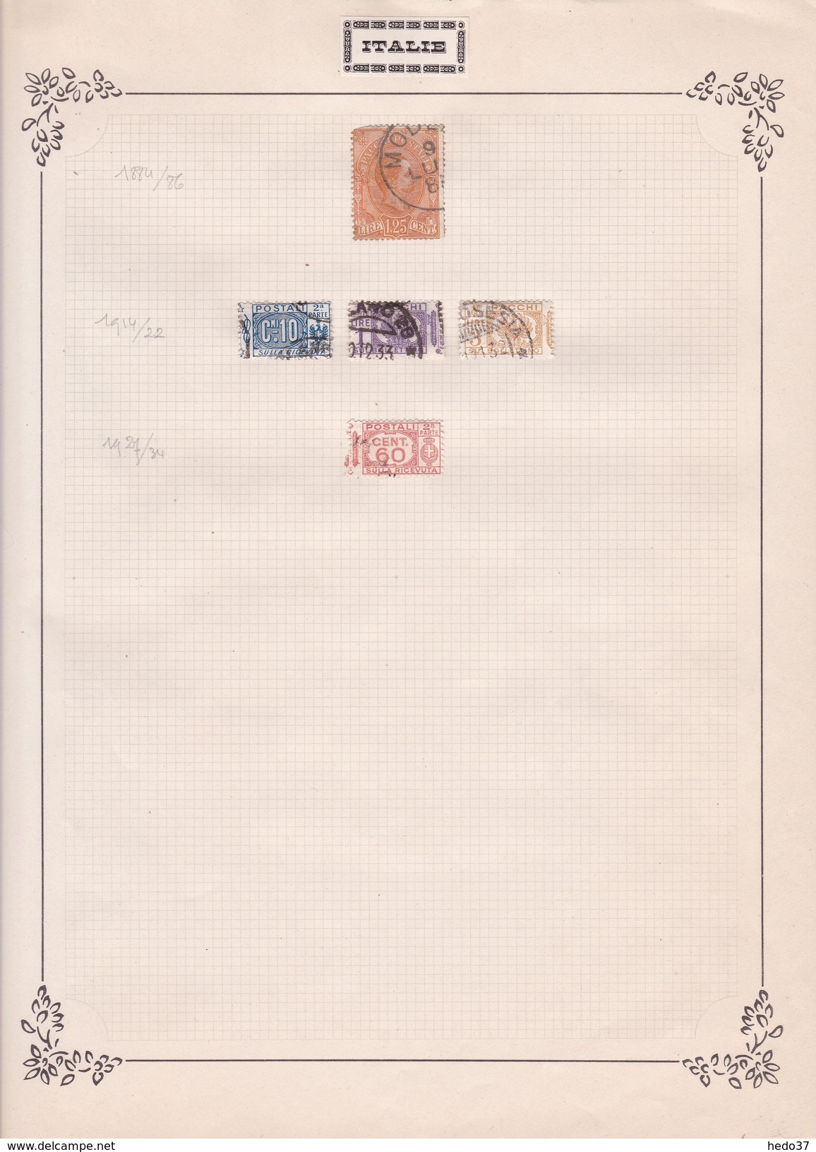 Italie - Collection Vendue Page Par Page - Timbres Oblitérés / Neufs *(avec Charnière) -Qualité B/TB - Postal Parcels