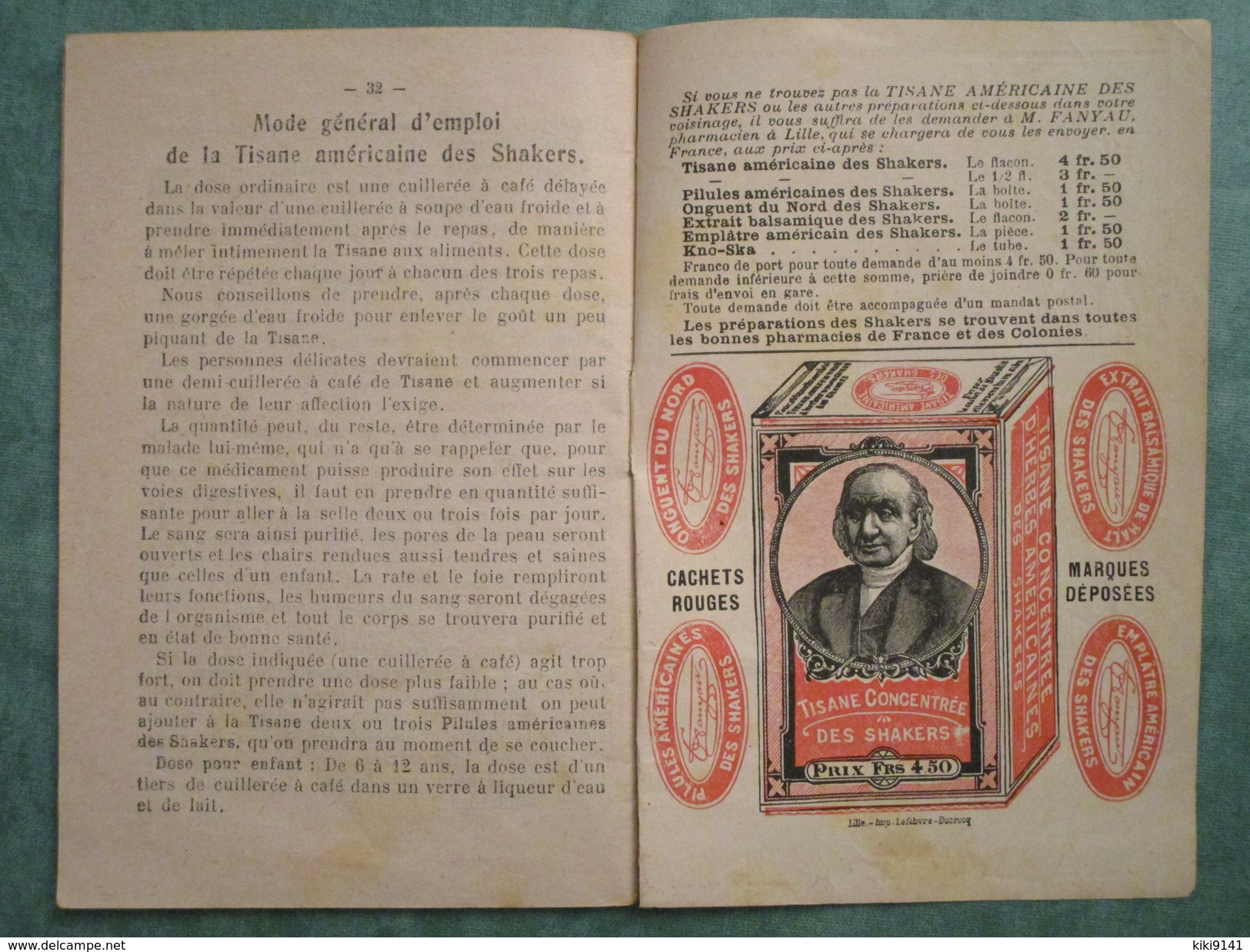 Que Vous Réserve L'avenir  -  LA TISANE AMERICAINE DES SHAKERS  -  AGENDA 1914 (32 Pages) - Publicités