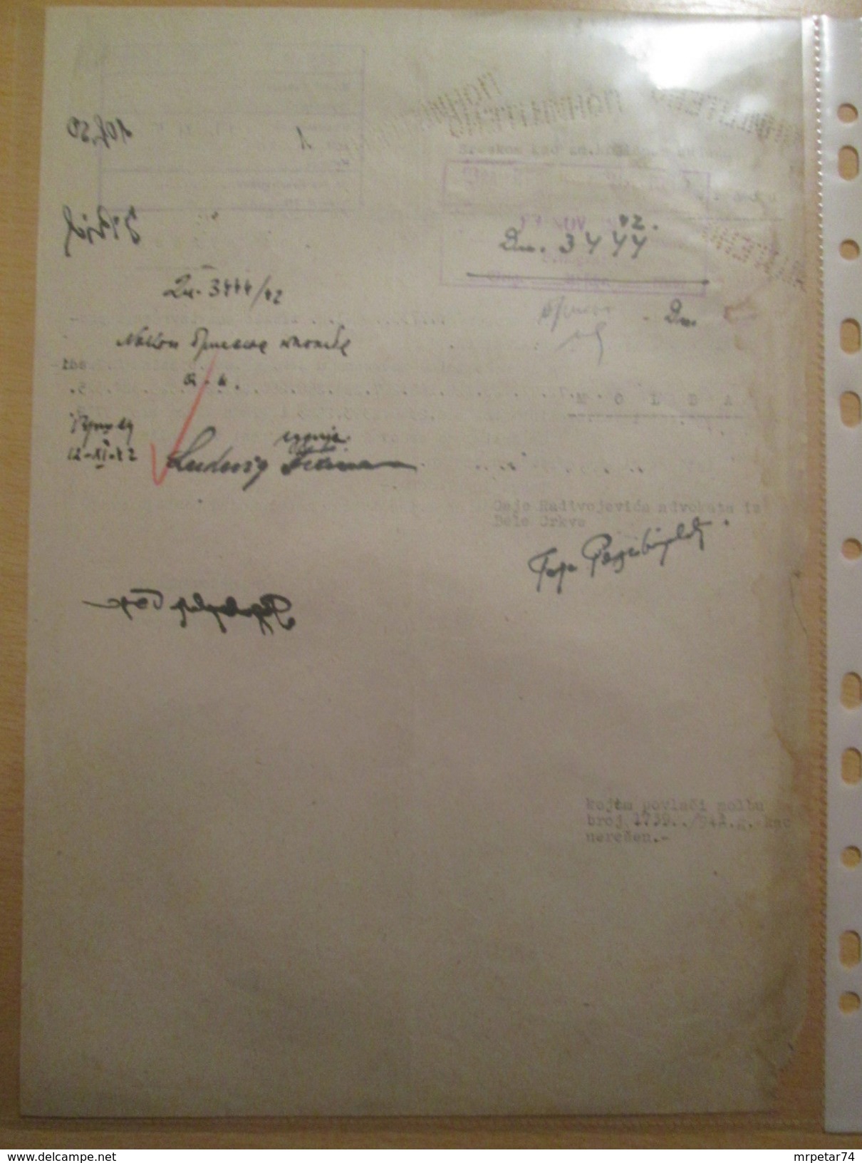 WWII German Third Reich Documents & Stamps In Occupied Serbia - Briefe U. Dokumente