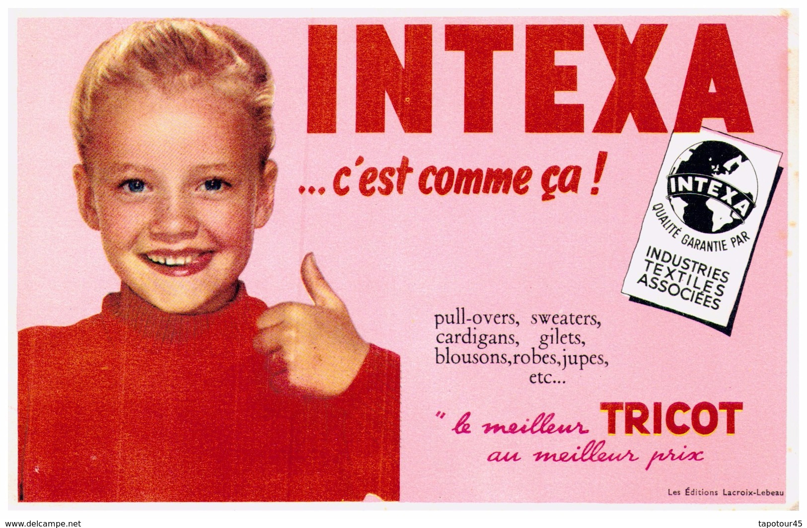 Tr In/ Buvard Tricot Intexa (N= 4) - T