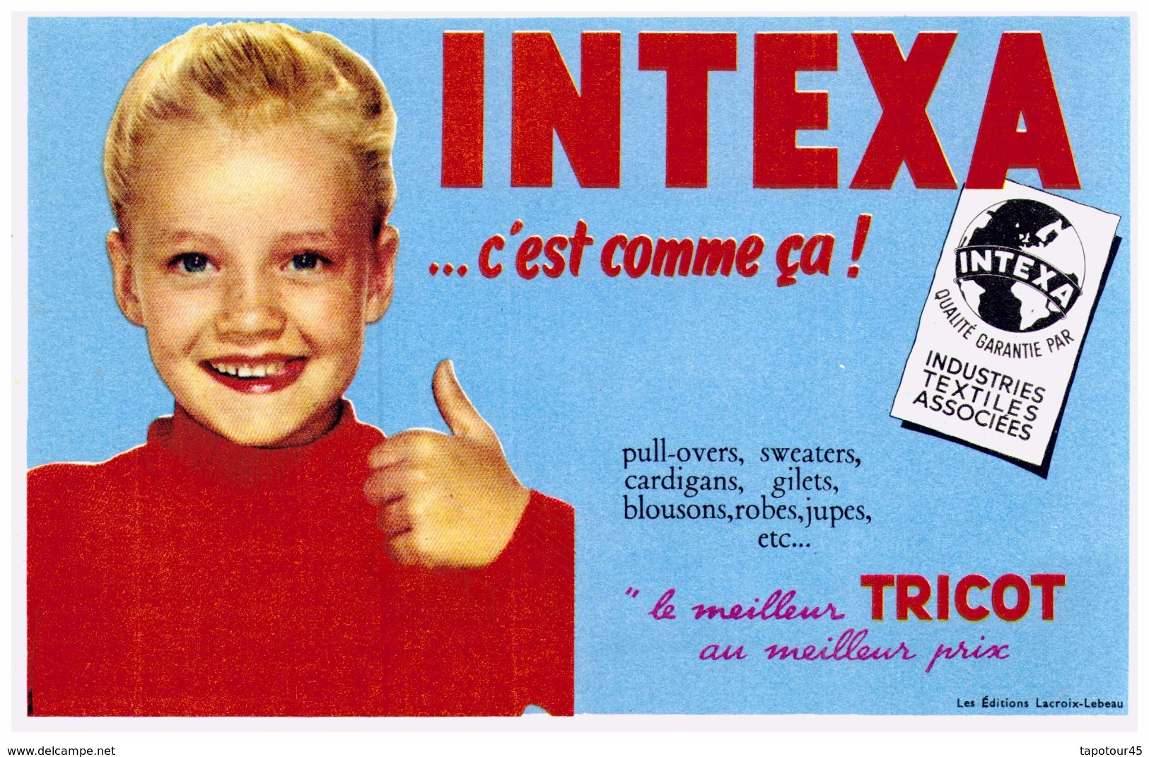 Tr In/ Buvard Tricot Intexa (N= 2) - T