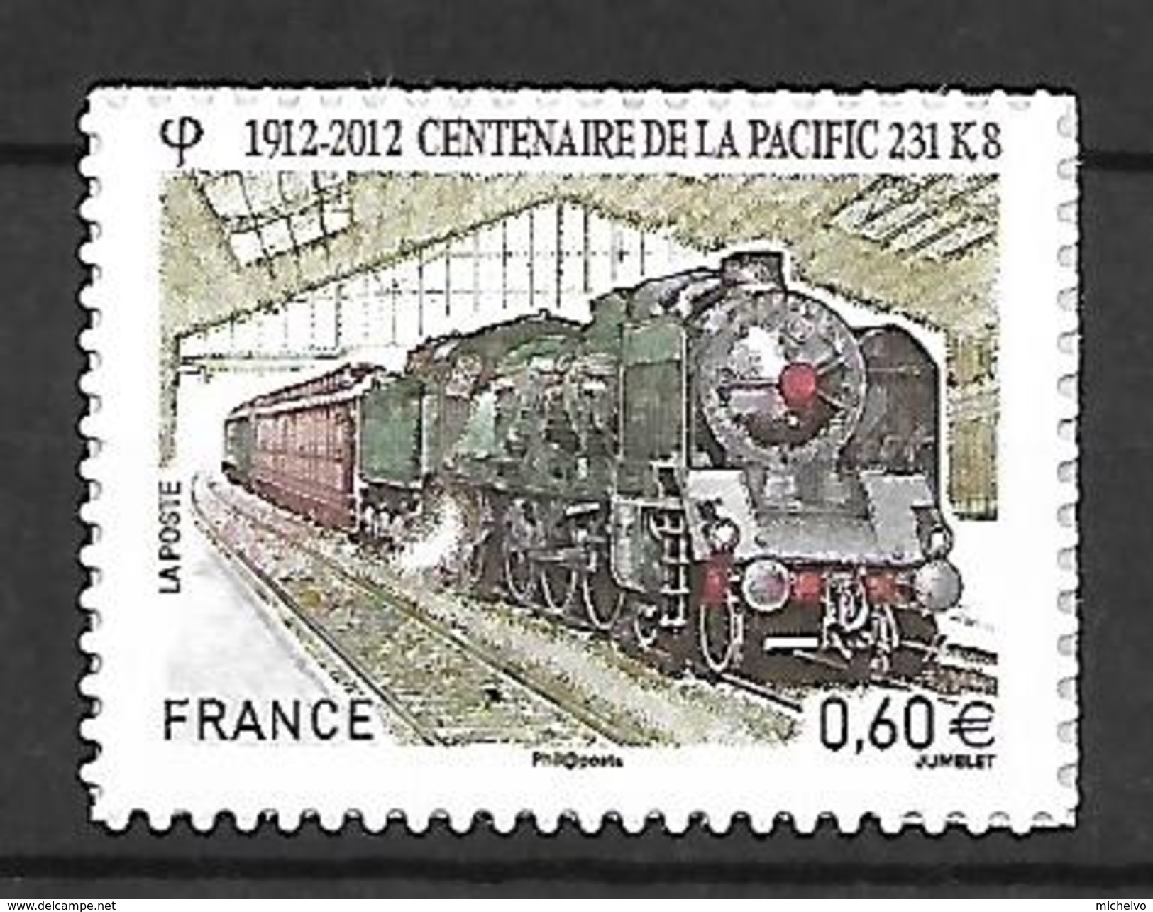 France 2012 - Yv N° 711 ** - Train Pacific 231K8 - Autres & Non Classés