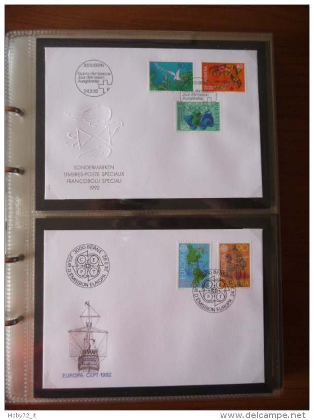 Collezione FDC Svizzera 1991/96 (m246)