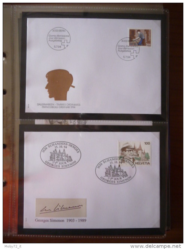 Collezione FDC Svizzera 1991/96 (m246)