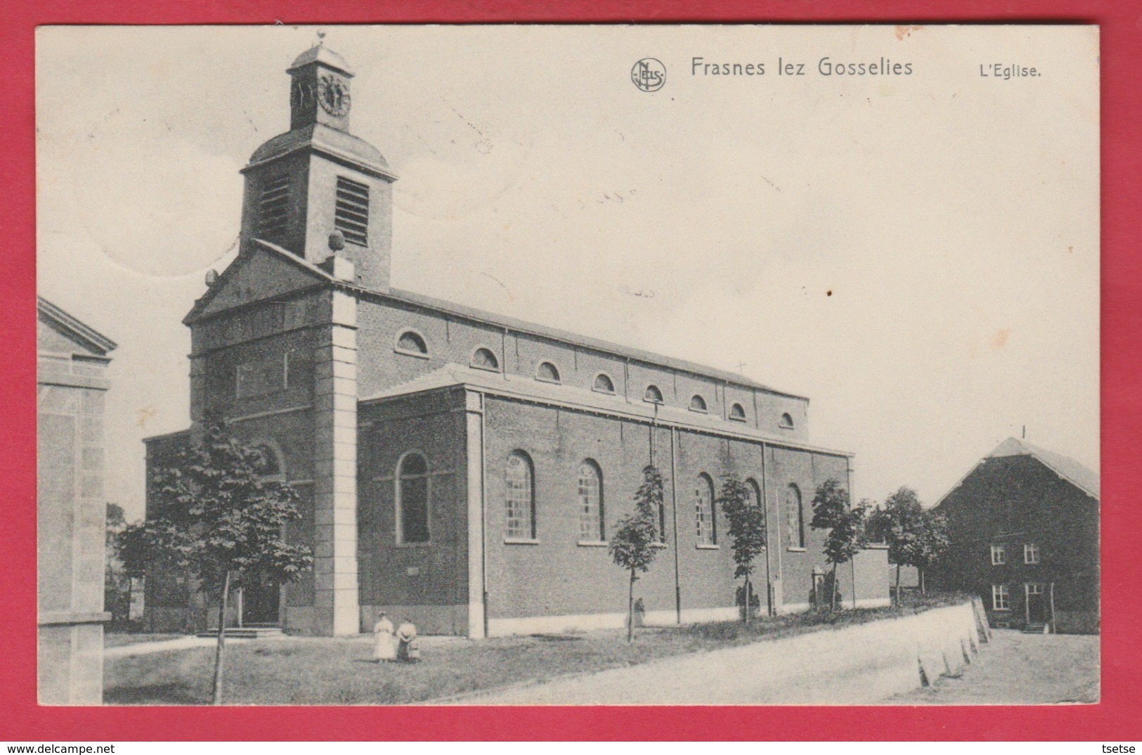 Frasnes Lez Gosselies - L'Eglise - 1908 ( Voir Verso ) - Les Bons Villers