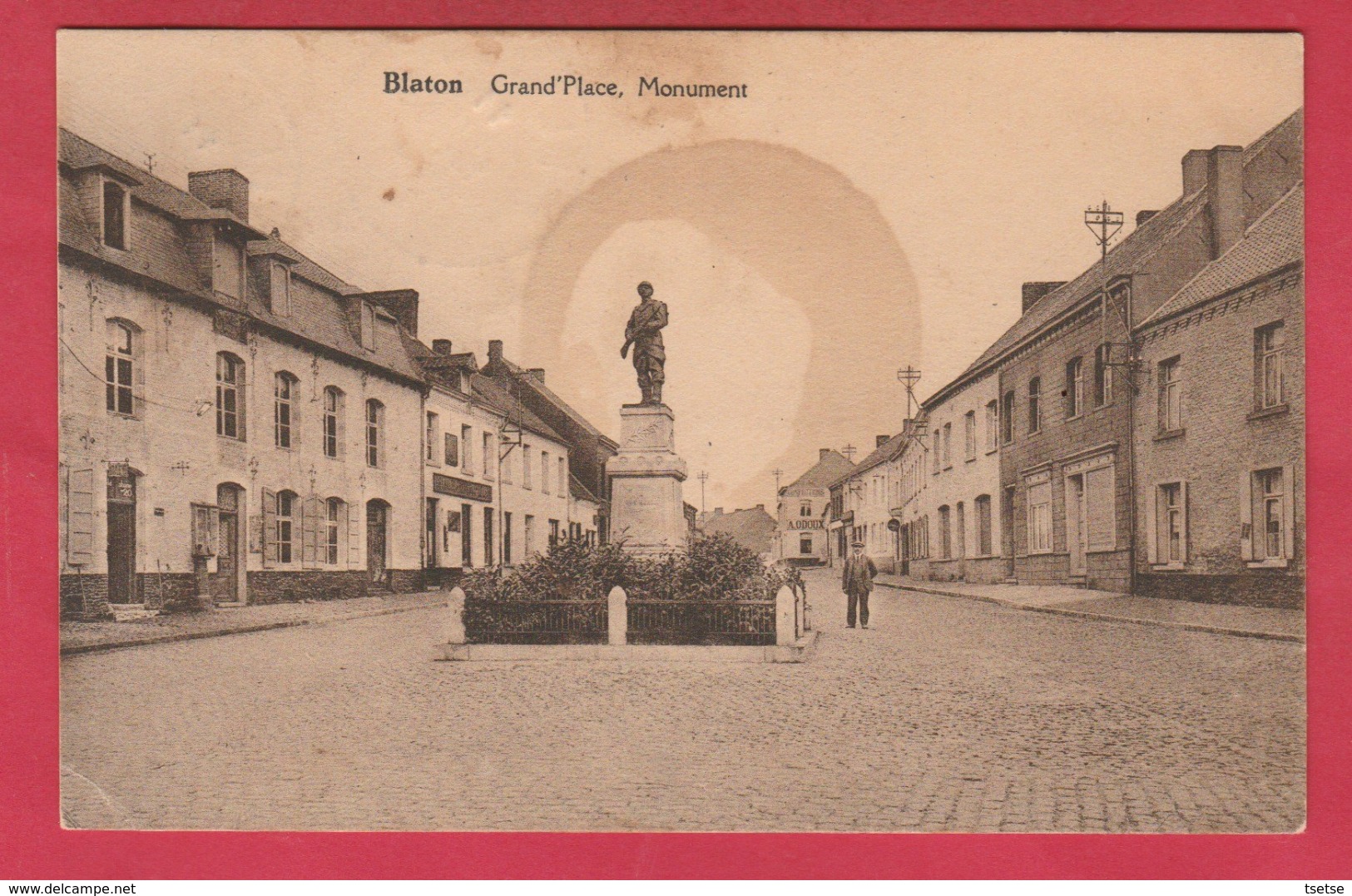 Blaton - Grand'place , Monument - 1929 ( Voir Verso ) - Bernissart