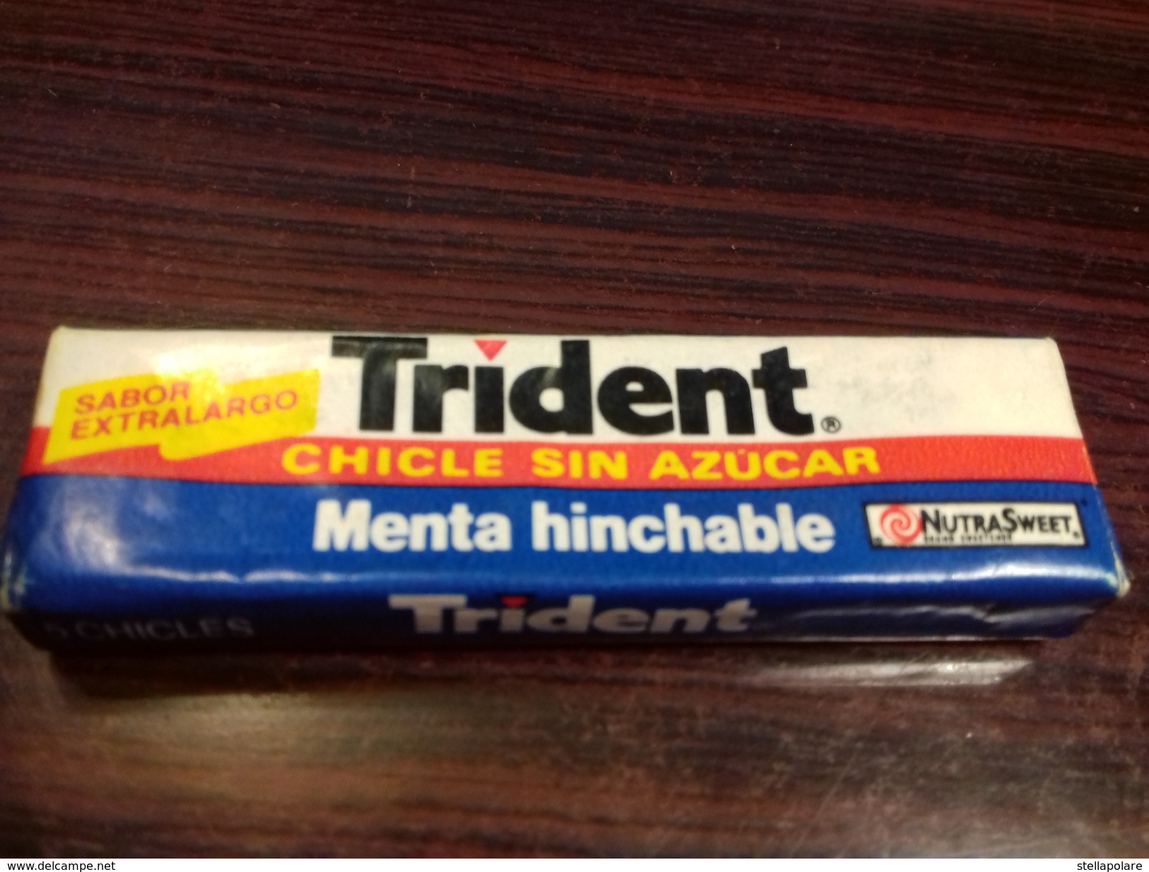 GUM TRIDENT CHICLE A Estrenar - MENTA HINCHABLE - SPAIN ABOUT 1990 - Otros & Sin Clasificación