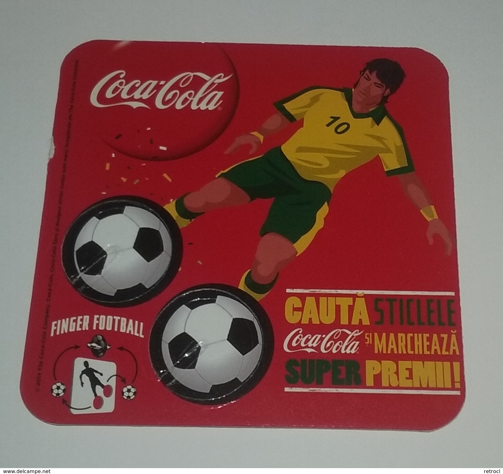 Coca Cola From Romania - Finger Football - Sous-verres