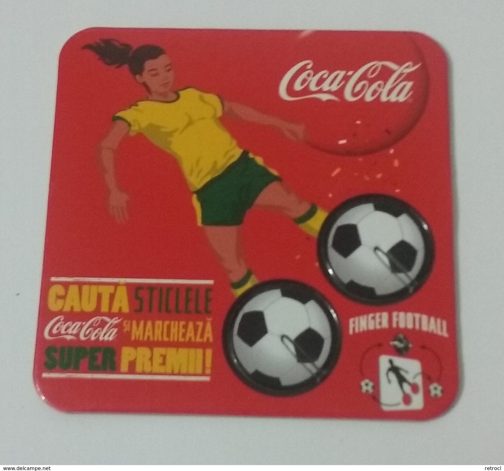 Coca Cola From Romania - Finger Football - Bierviltjes