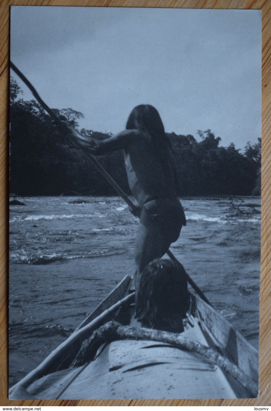 Guyane / Amazonie - Photo D'un Indien En Pirogue - (n°7338) - Amerika