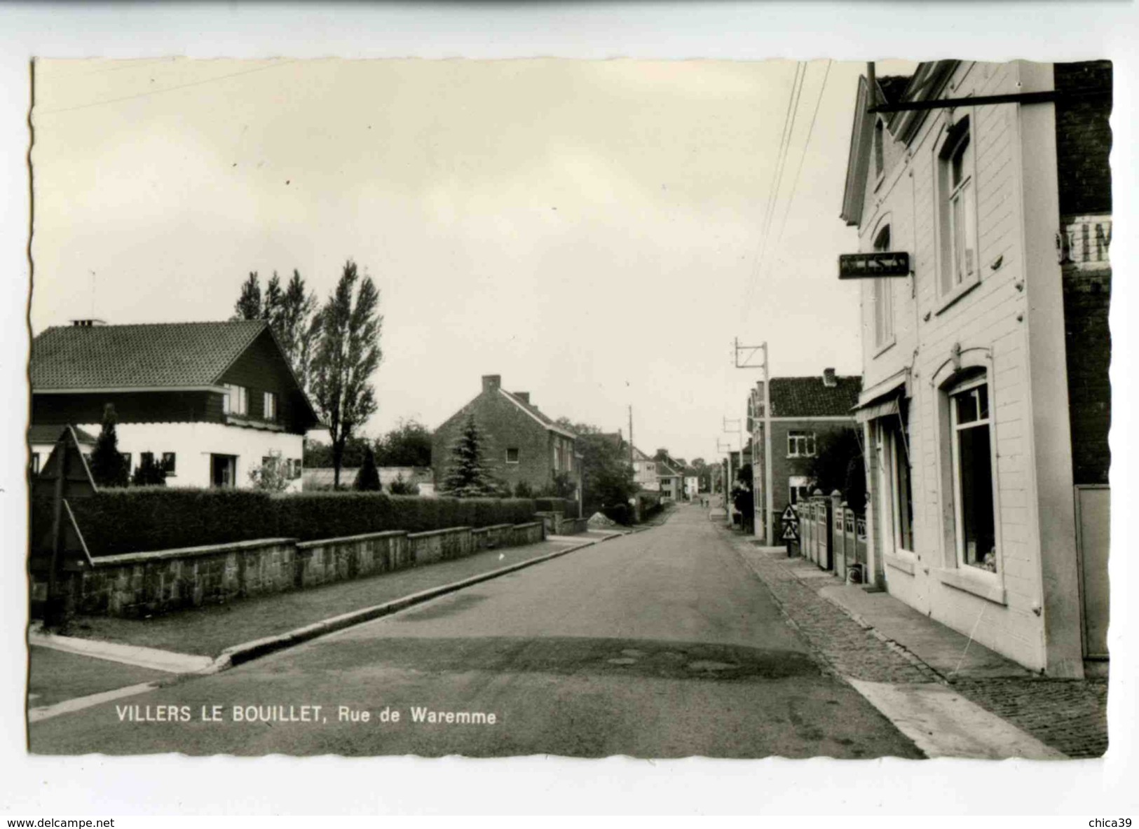 C 19035  -  Villers  Le Bouillet  -  Rue De Waremme  -  Photo Véritable - Villers-le-Bouillet