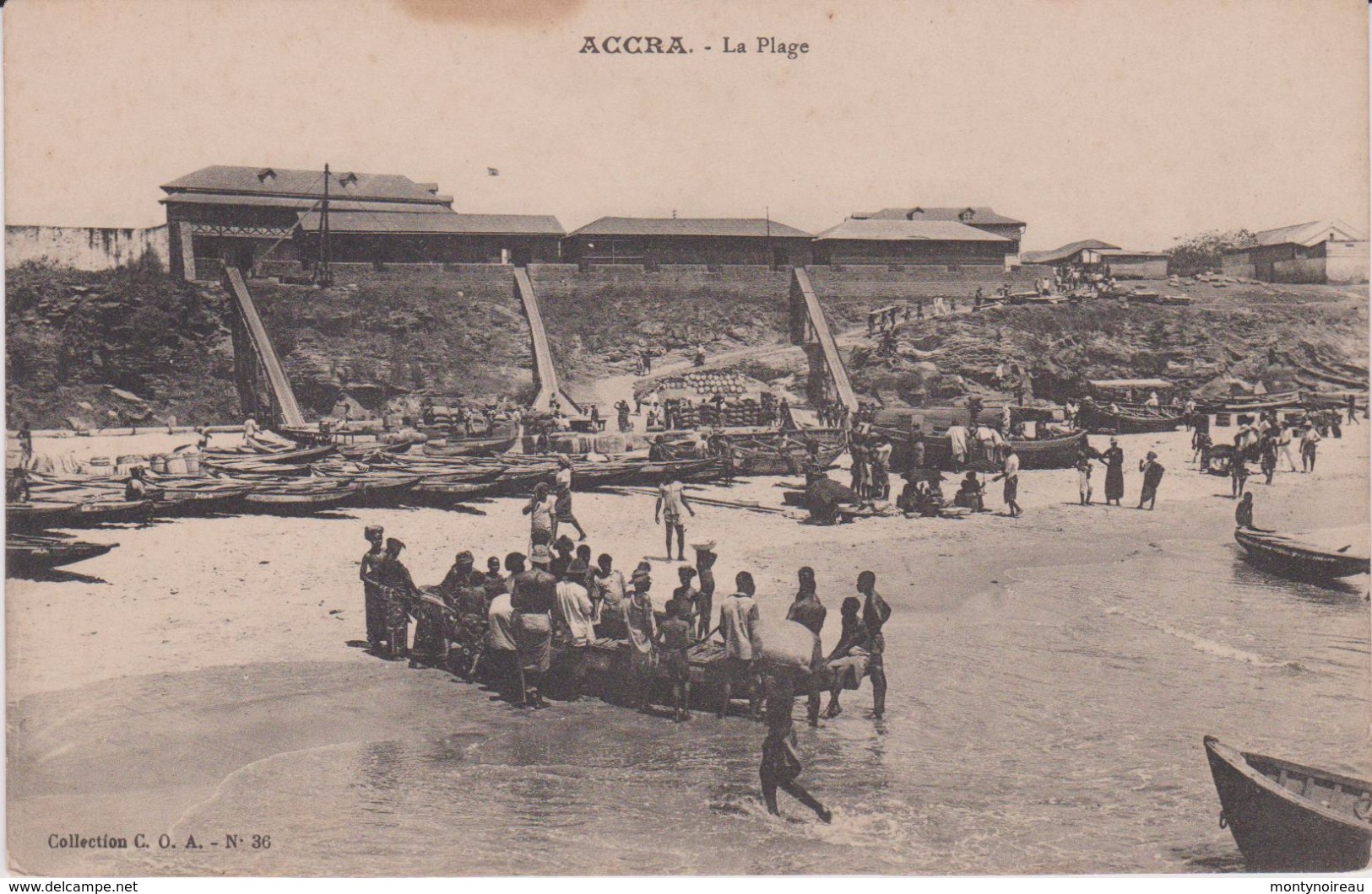 Afrique :  GHhana :  ACCRA  : La  Plage - Ghana - Gold Coast