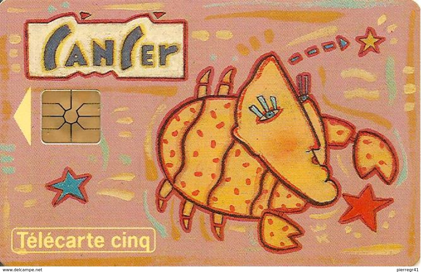 CARTE°-FR-PRIVEE-Gn 55-GEMA-06/94-HOROSCOPE-CANCER-UTILISE- TBE-LUXE - 5 Unités