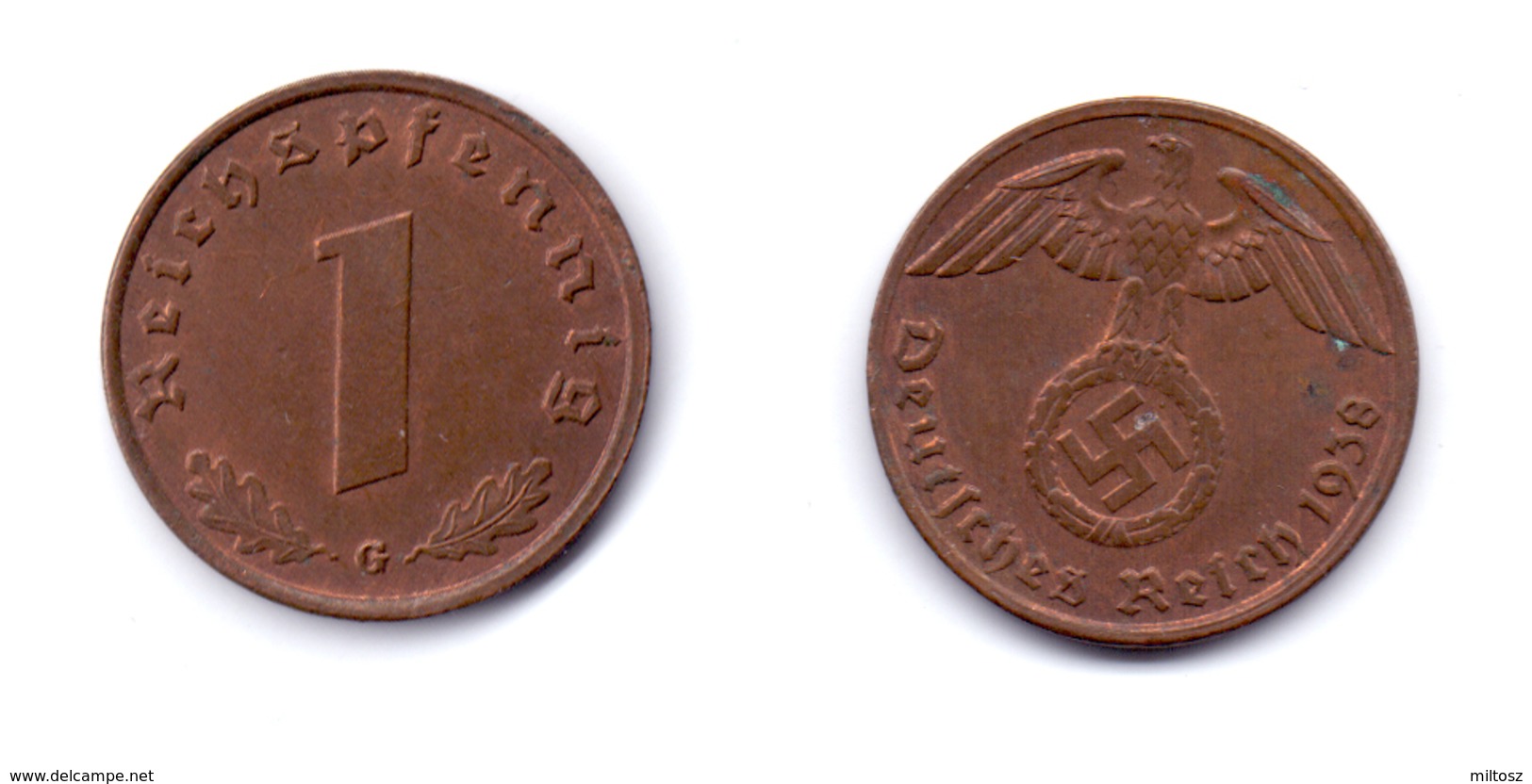 Germany 1 Reichspfennig 1938 G - 1 Reichspfennig