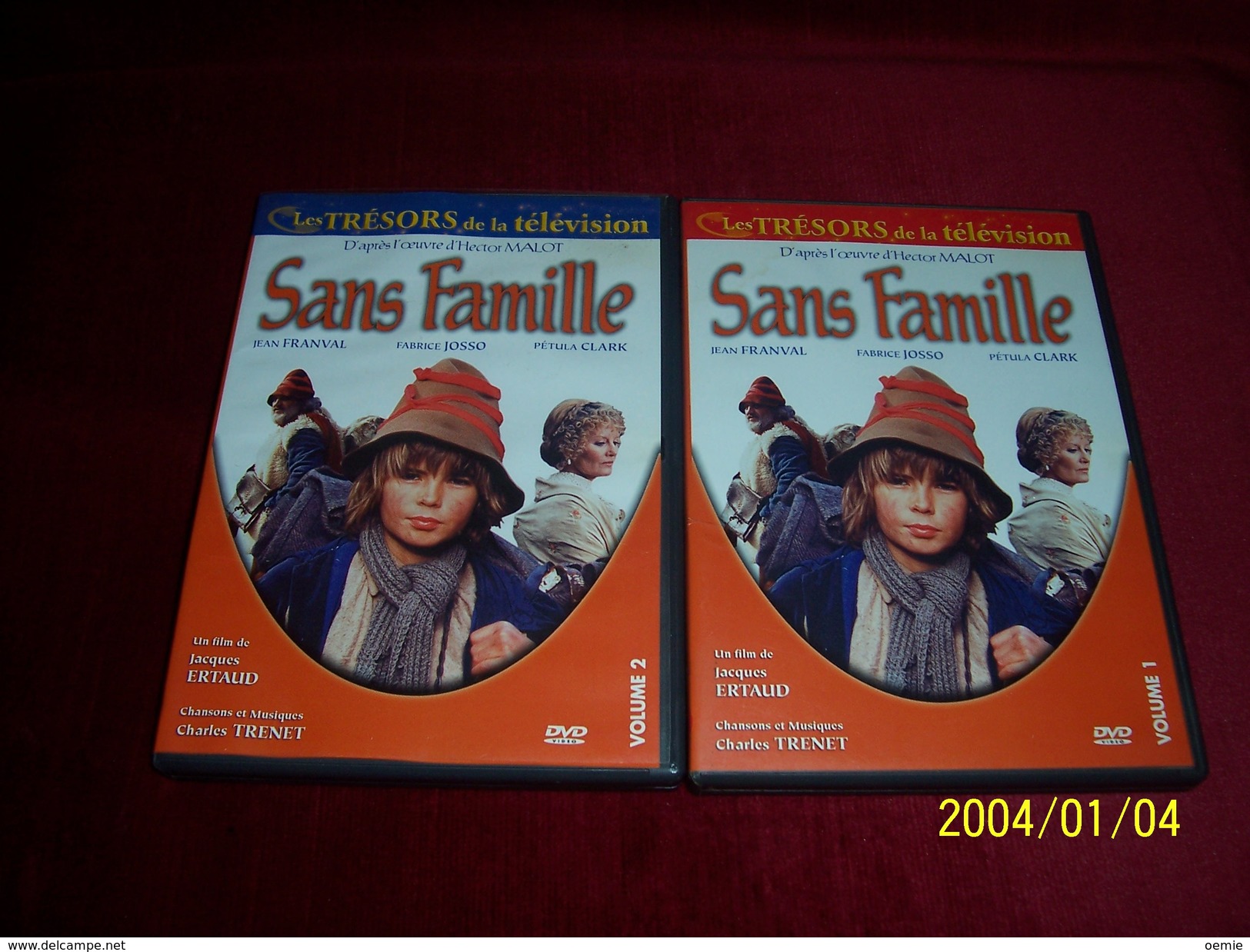 LES TRESORS DE LA TELEVISION D'APRES L'OEUVRE D'HECTOR MALOT  SANS FAMILLE  2 DVD 4H40 - Verzamelingen, Voorwerpen En Reeksen