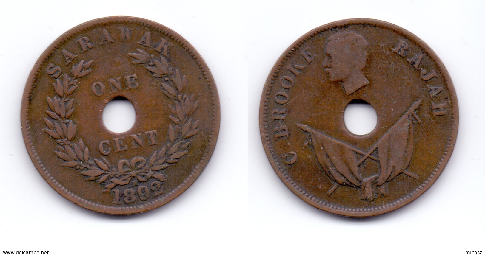 Sarawak 1 Cent 1892 H - Malaysie