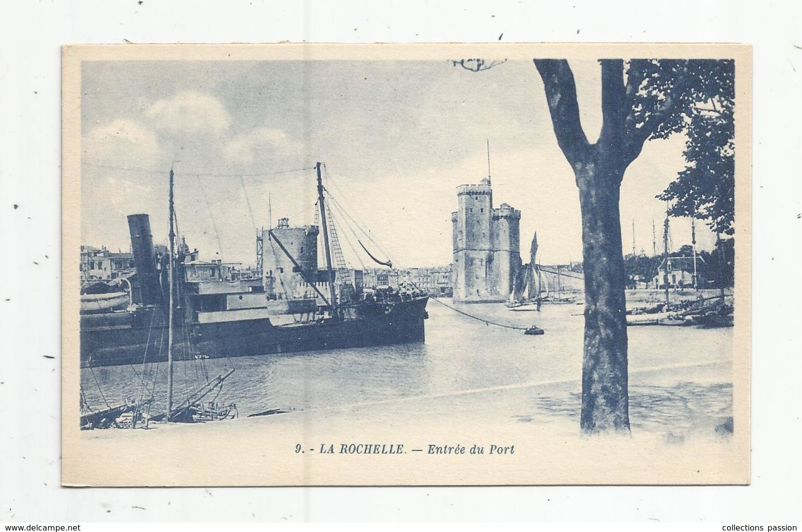 Cp , Bateaux , 17 , LA ROCHELLE , Entrée Du Port , Vierge - Commercio