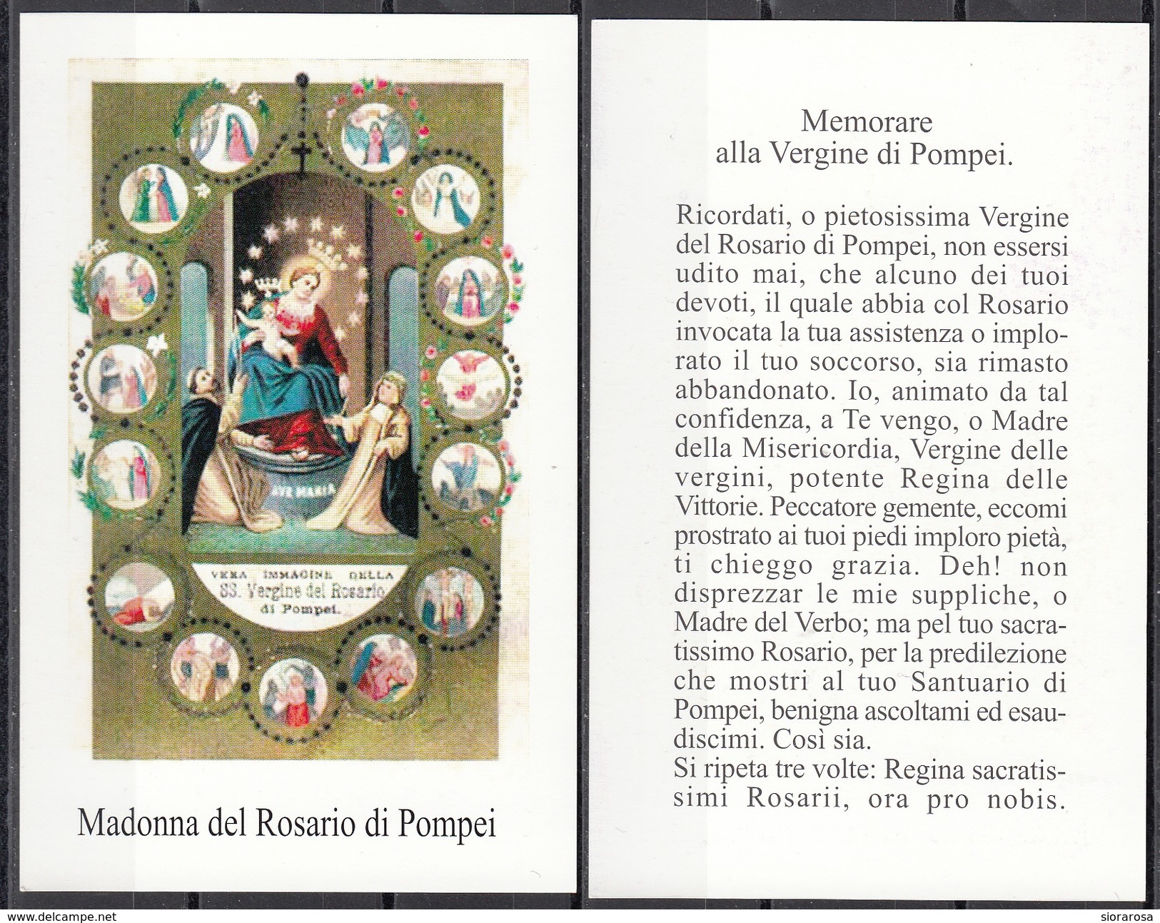 Madonna Del Rosario Di Pompei - Santini