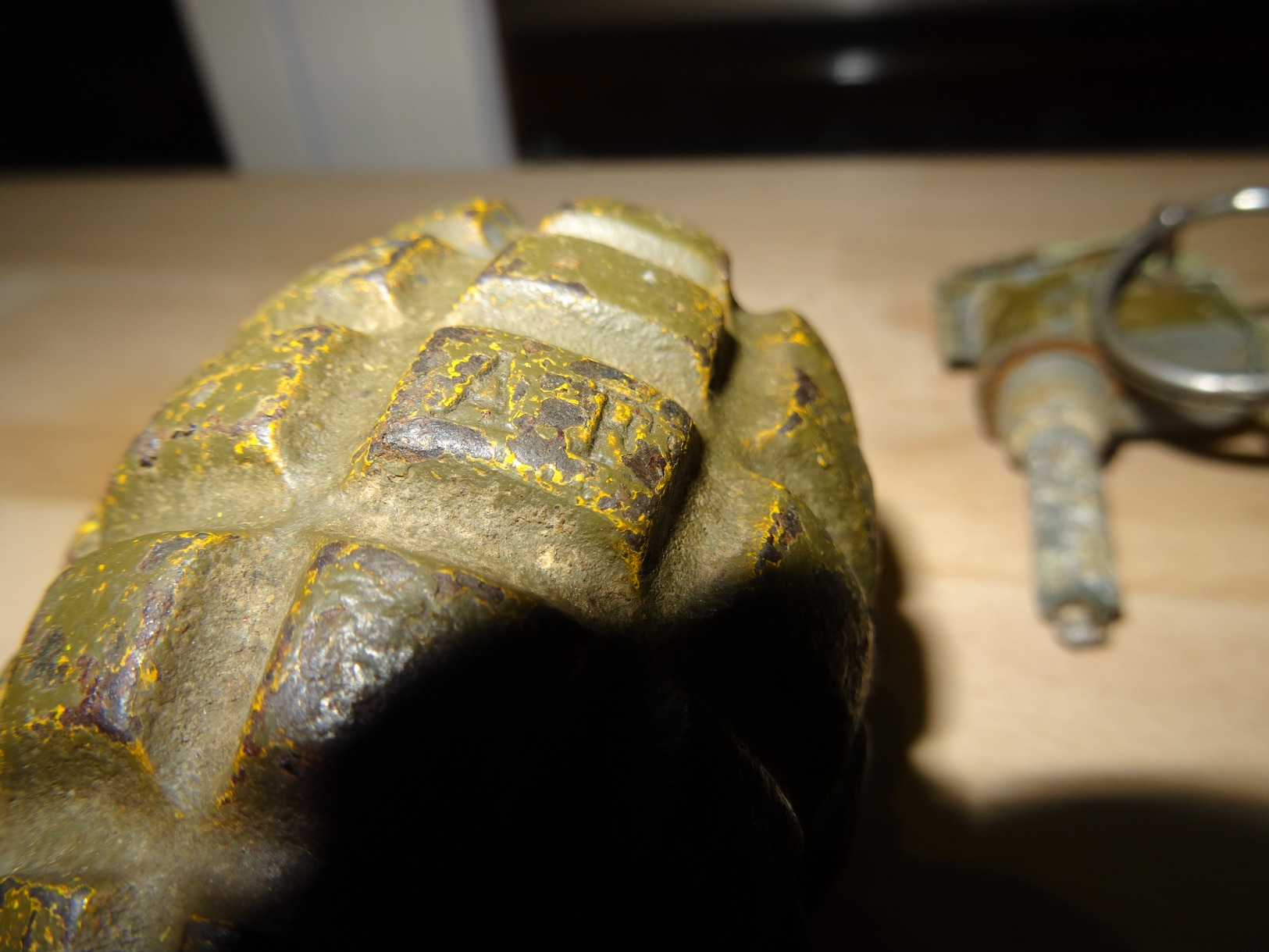 GRENADE US MK2 WW2 ORIGINALE INERTE - Armes Neutralisées