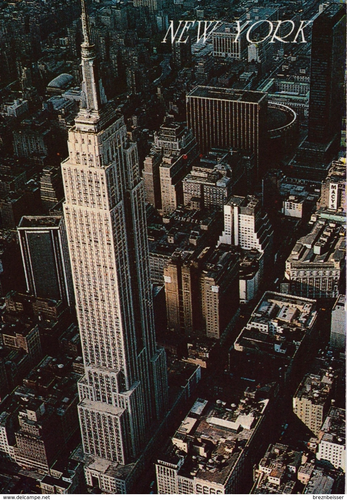 AK NEW YORK - Empire State Building - Karte Gel. - Empire State Building