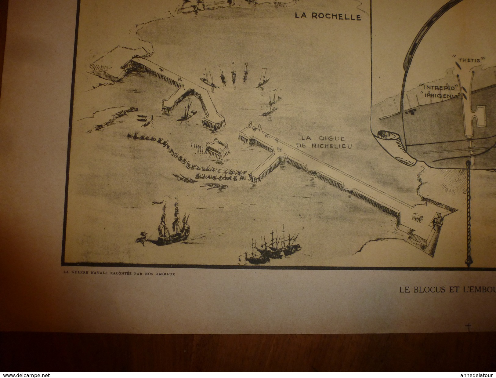 La GUERRE NAVALE ,Blocus & Embouteillage à Zeebrugge,La Rochelle,Port-Arthur,Richelieu......(dessins Albert Sébille) - Bateaux