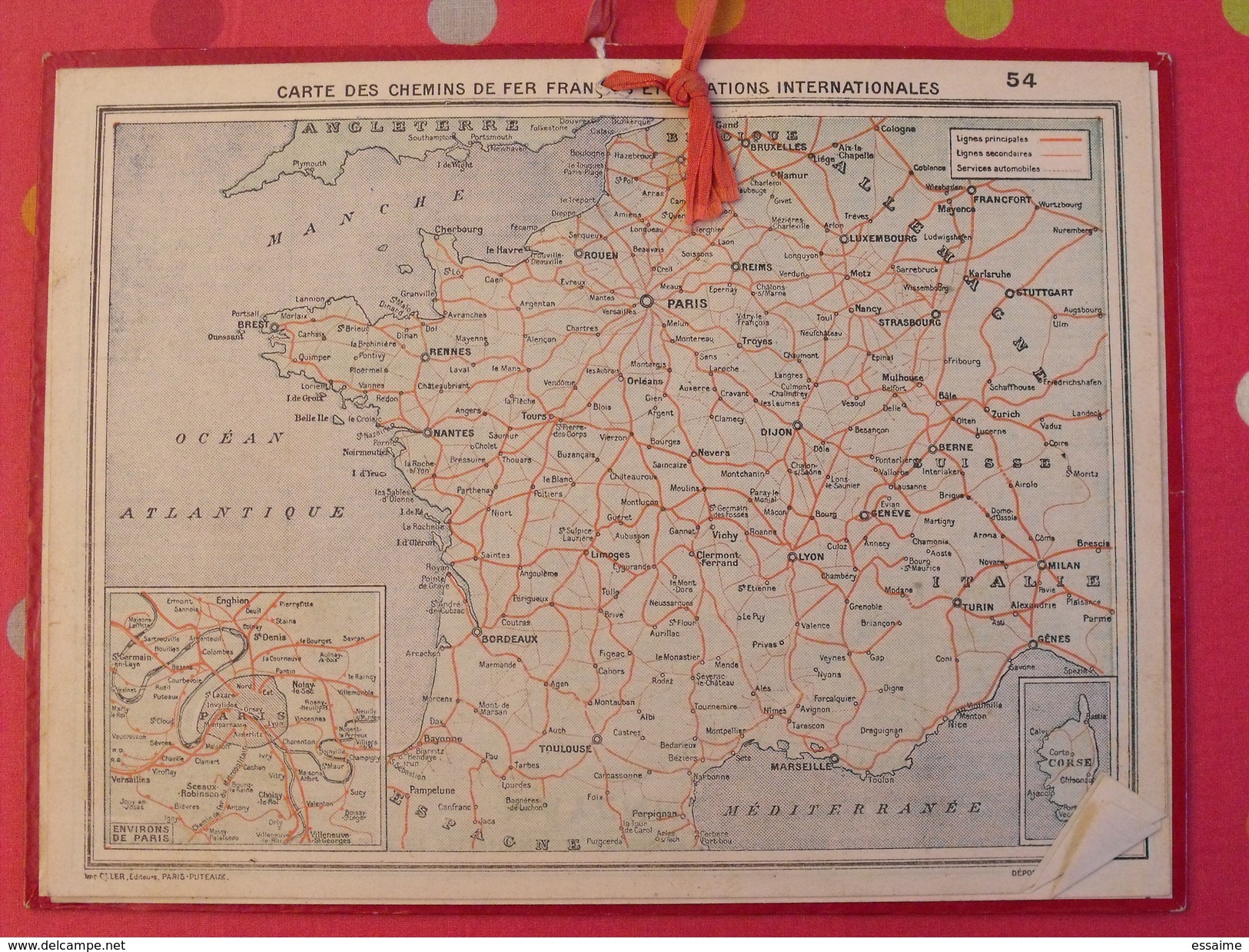 Almanach Des PTT. 1958. Calendrier Poste, Postes Télégraphes.. Montagne Paturage Vache - Grossformat : 1941-60