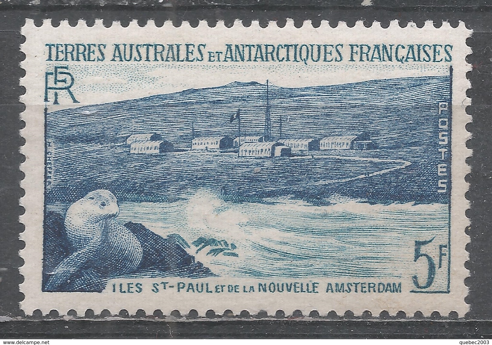 French Southern & Antarctic Territory 1956. Scott #4 (M) New Amsterdam - Neufs