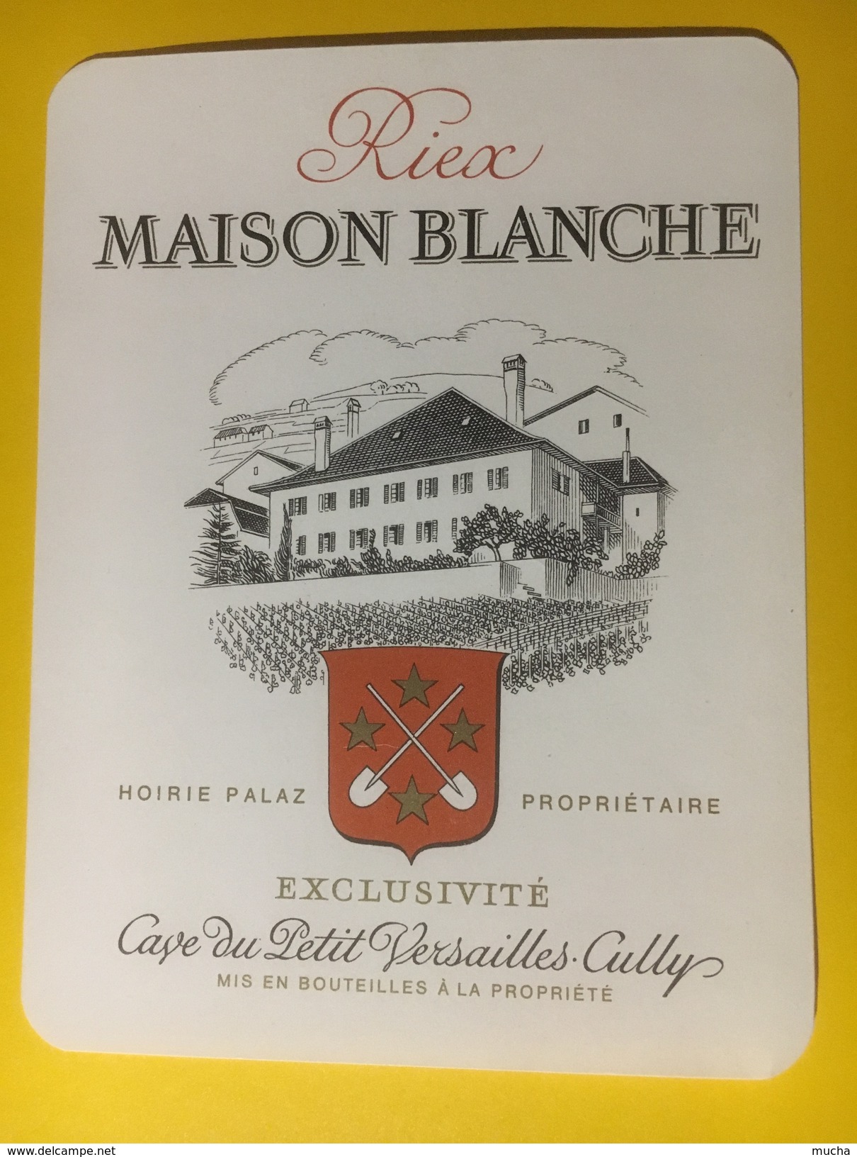 2967 - Suisse Vaud  Riex Maison Blanche - Autres & Non Classés