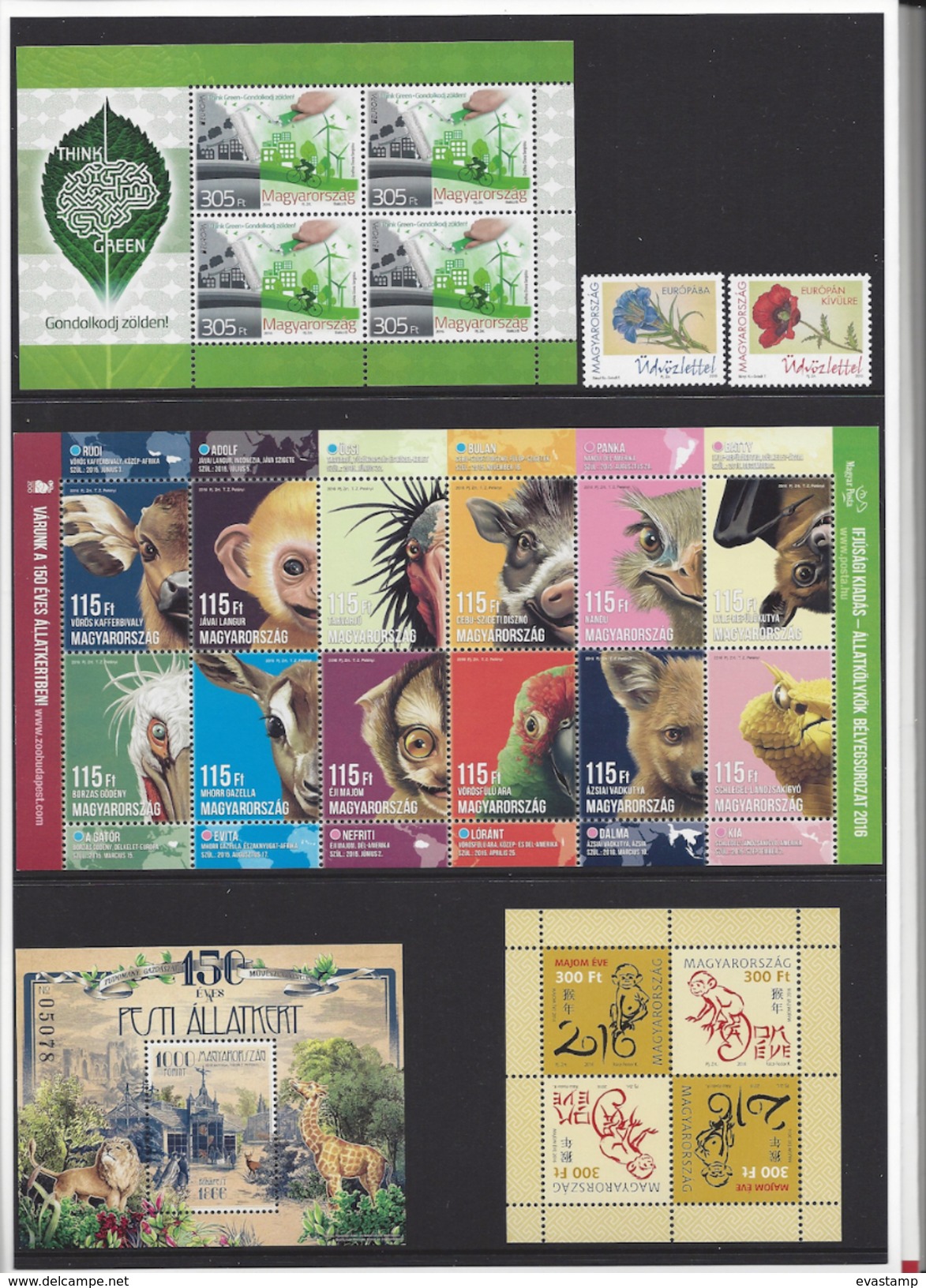 HUNGARY - 2016.Complete Year Set With Souvenir Sheets In Exclusive Case  MNH!!! - Full Years