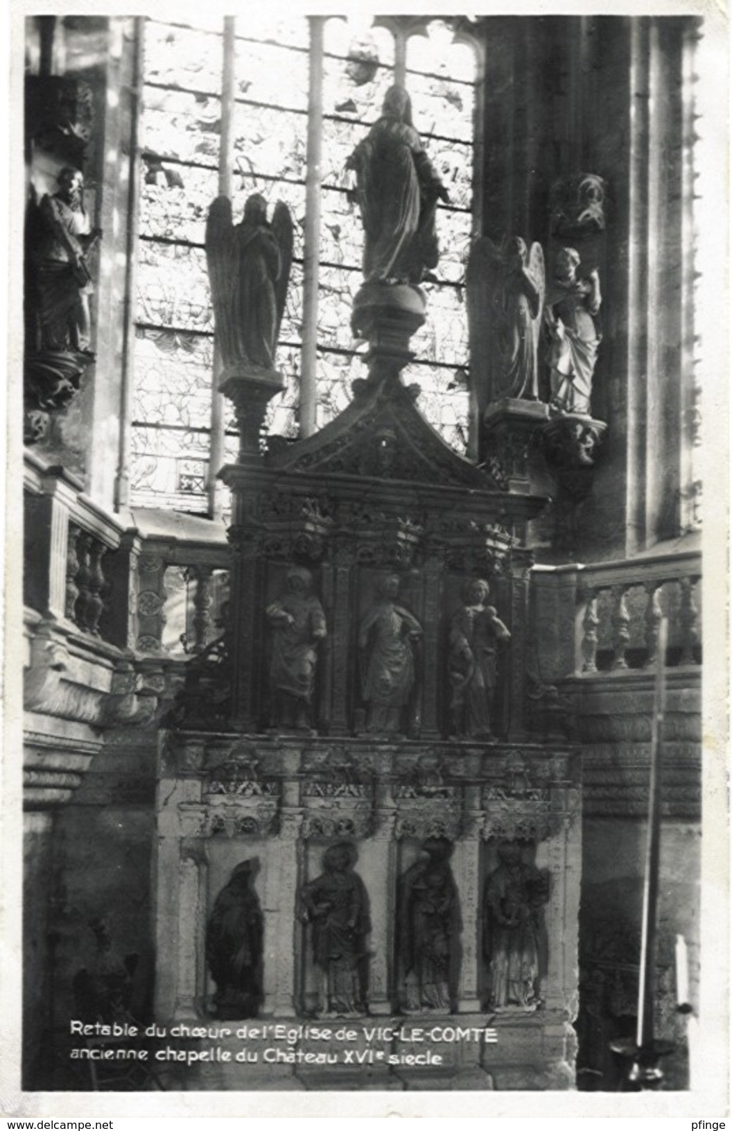 Vic-le-Comte - Retable Du Ch&oelig;ur De L'église, 1940 - Vic Le Comte