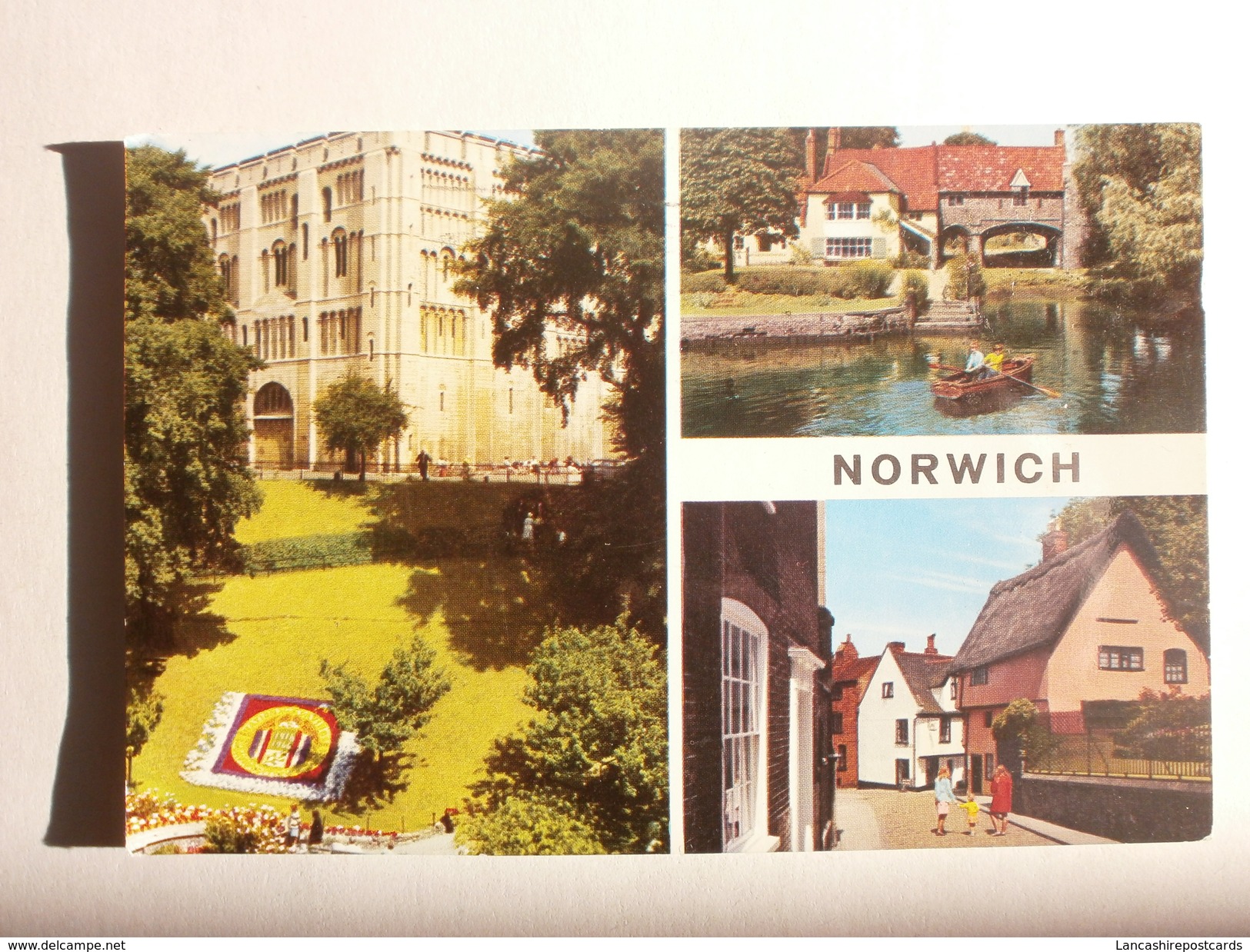 Postcard Norwich Norfolk Multiview PU 1975 By John Hinde Ref B1350 - Norwich